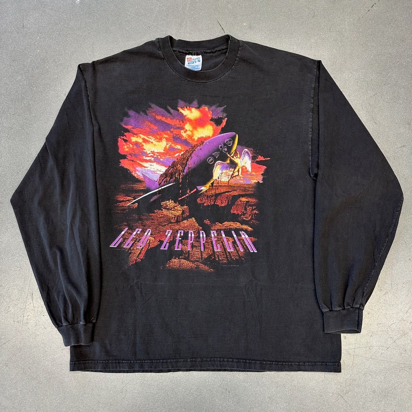 1994 LED ZEPPELIN WINTERLAND ZOSO LONGSLEEVE TEE (HANES BEEFY-T TAG)