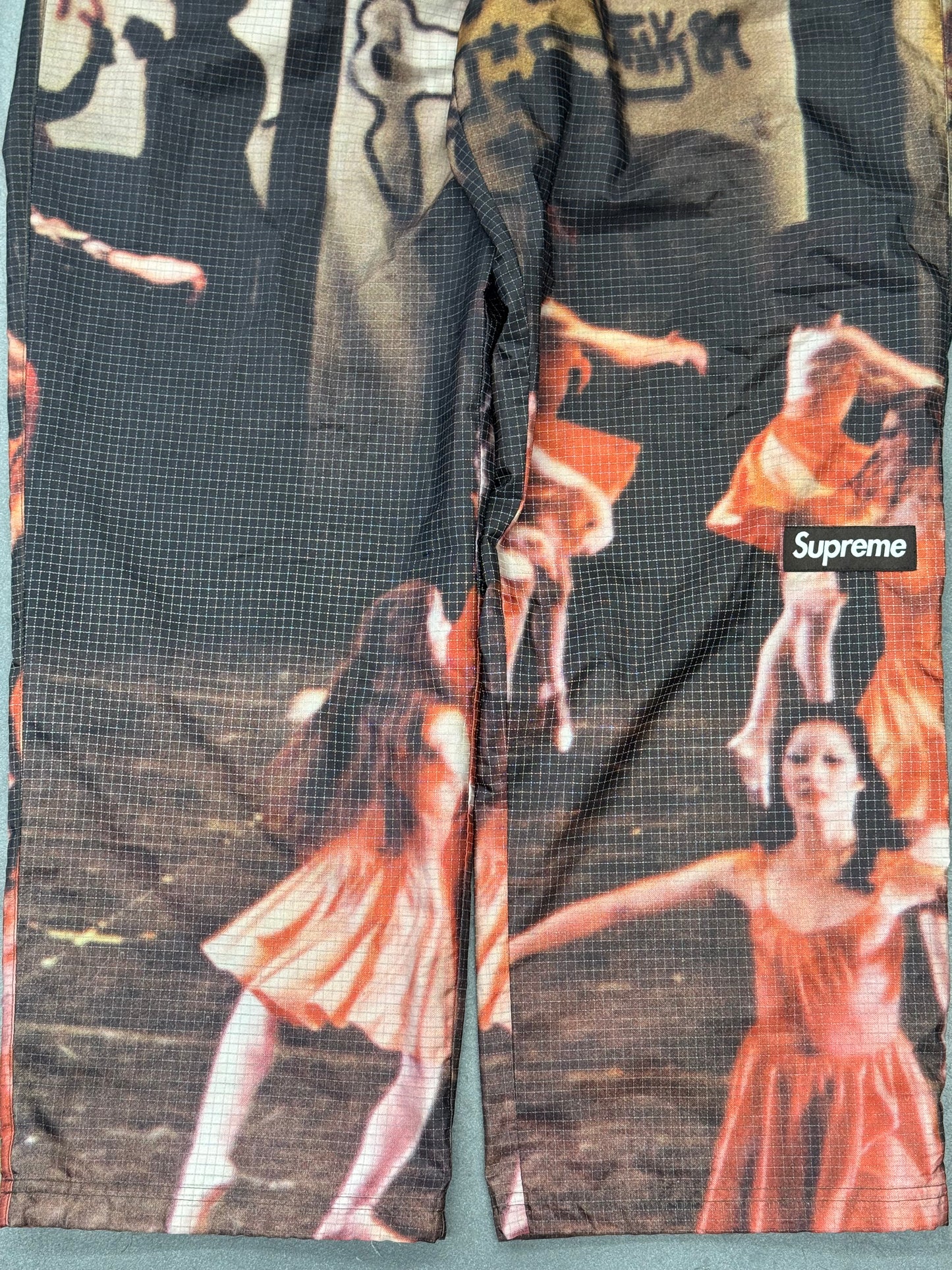 SS25 SUPREME REFLECTIVE RIPSTOP TRACK PANTS