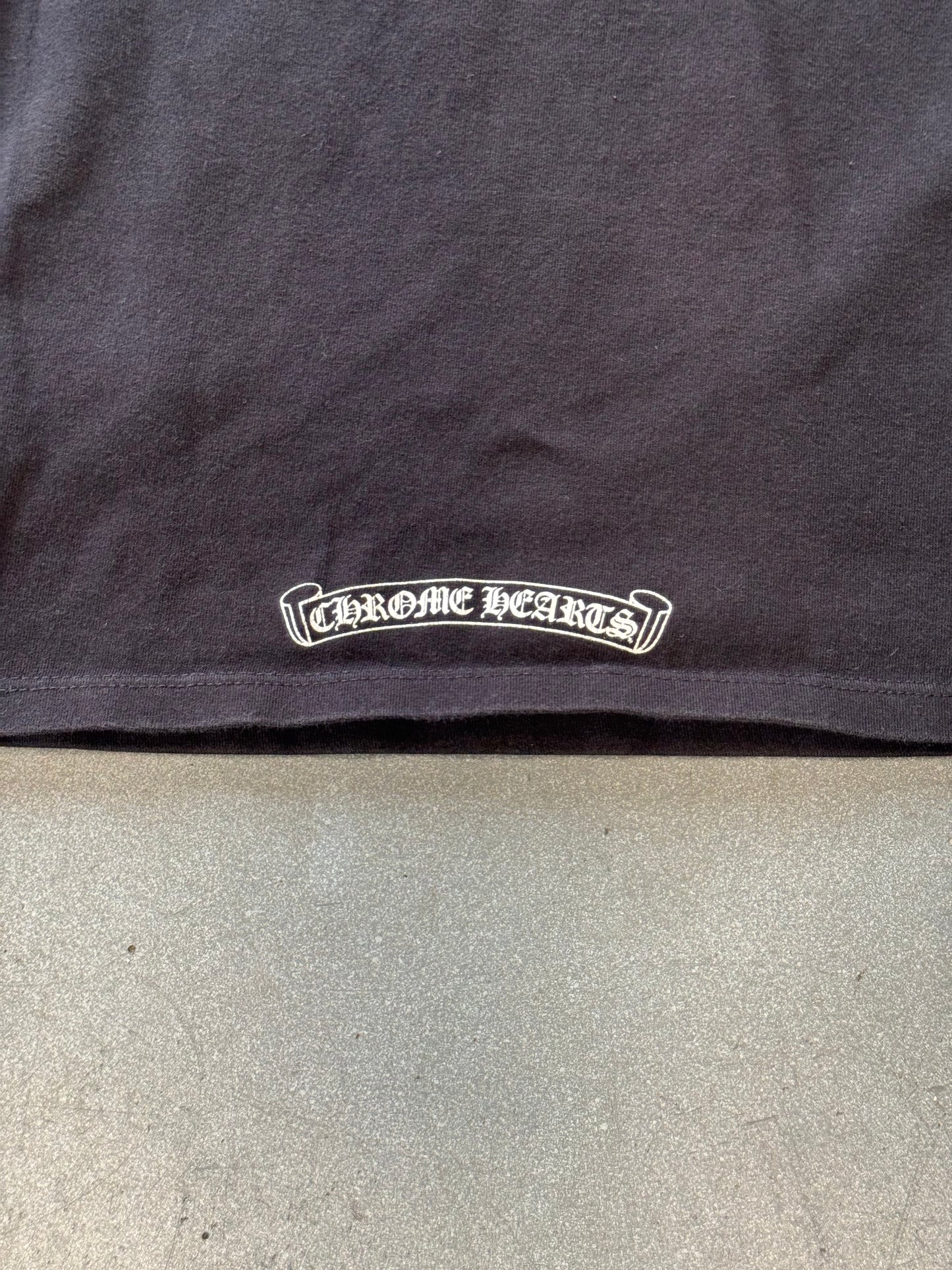 CHROME HEARTS MATTY BOY FLAME CROP WOMENS LS TEE
