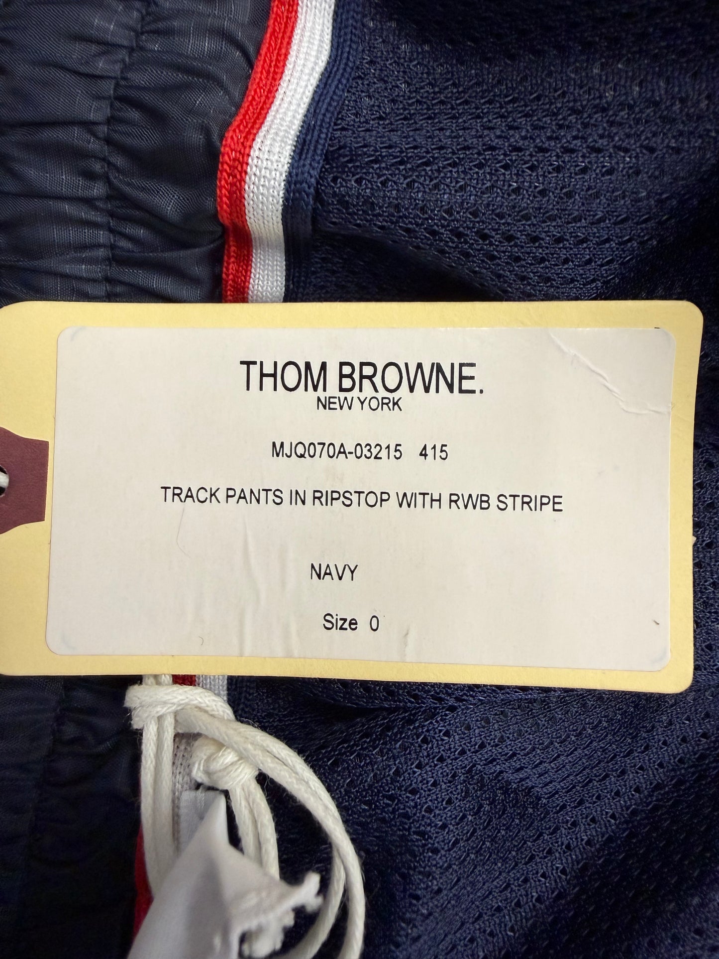THOM BROWNE RWB STRIPE RIPSTOP TRACK PANTS