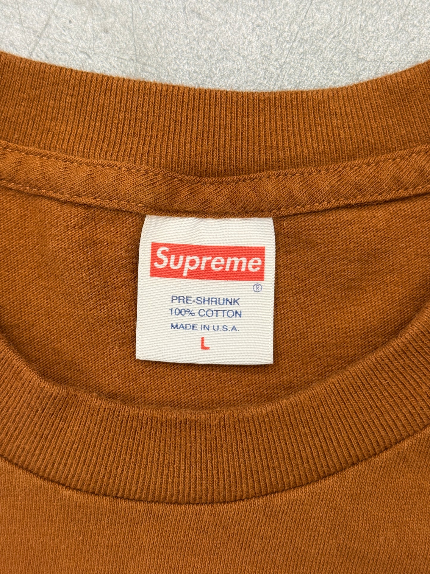 FW16 SUPREME THE WAR REPORT TEE- BROWN