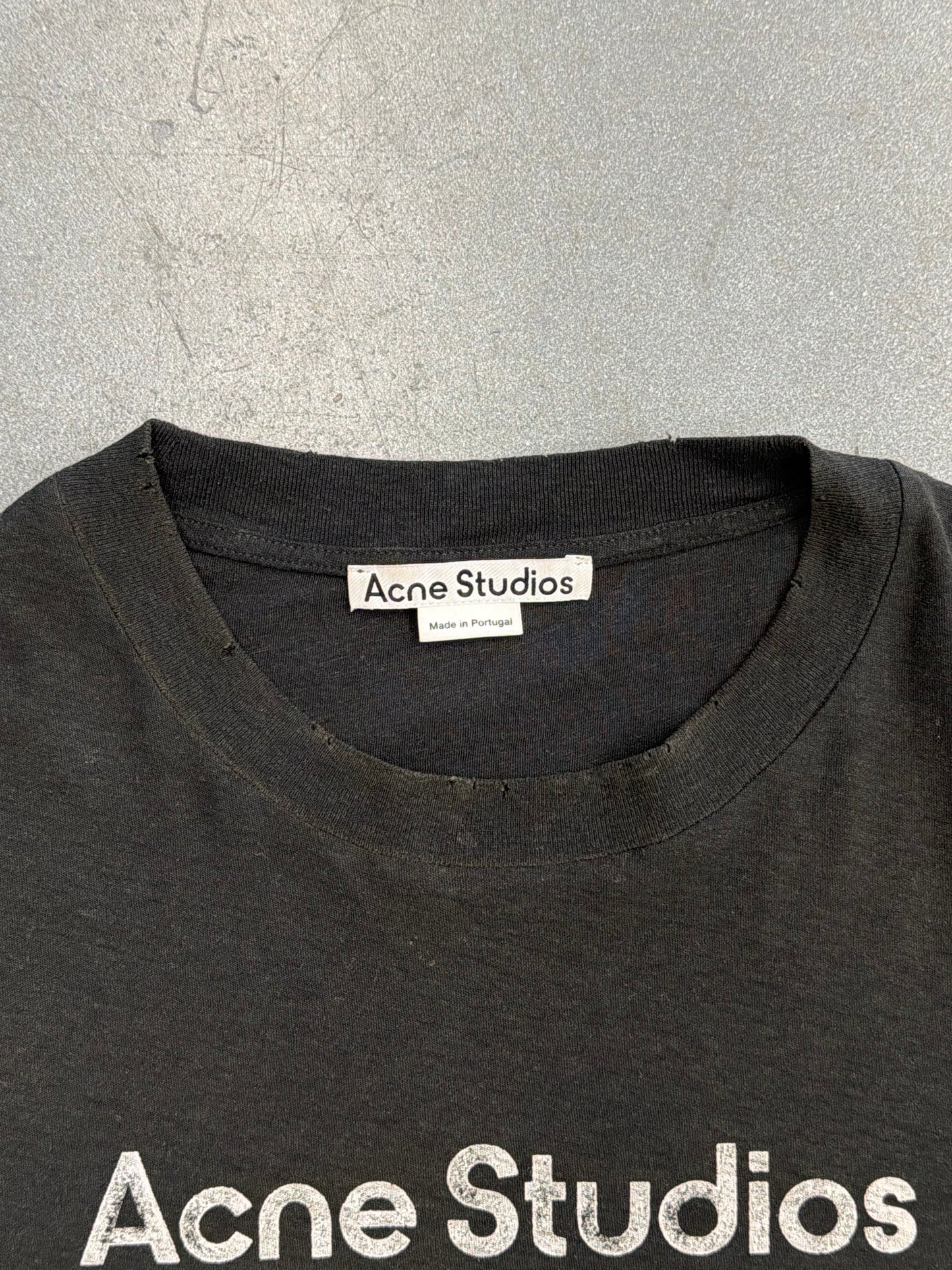 ACNE STUDIOS STOCKHOLM 1996 FADED BLACK TEE