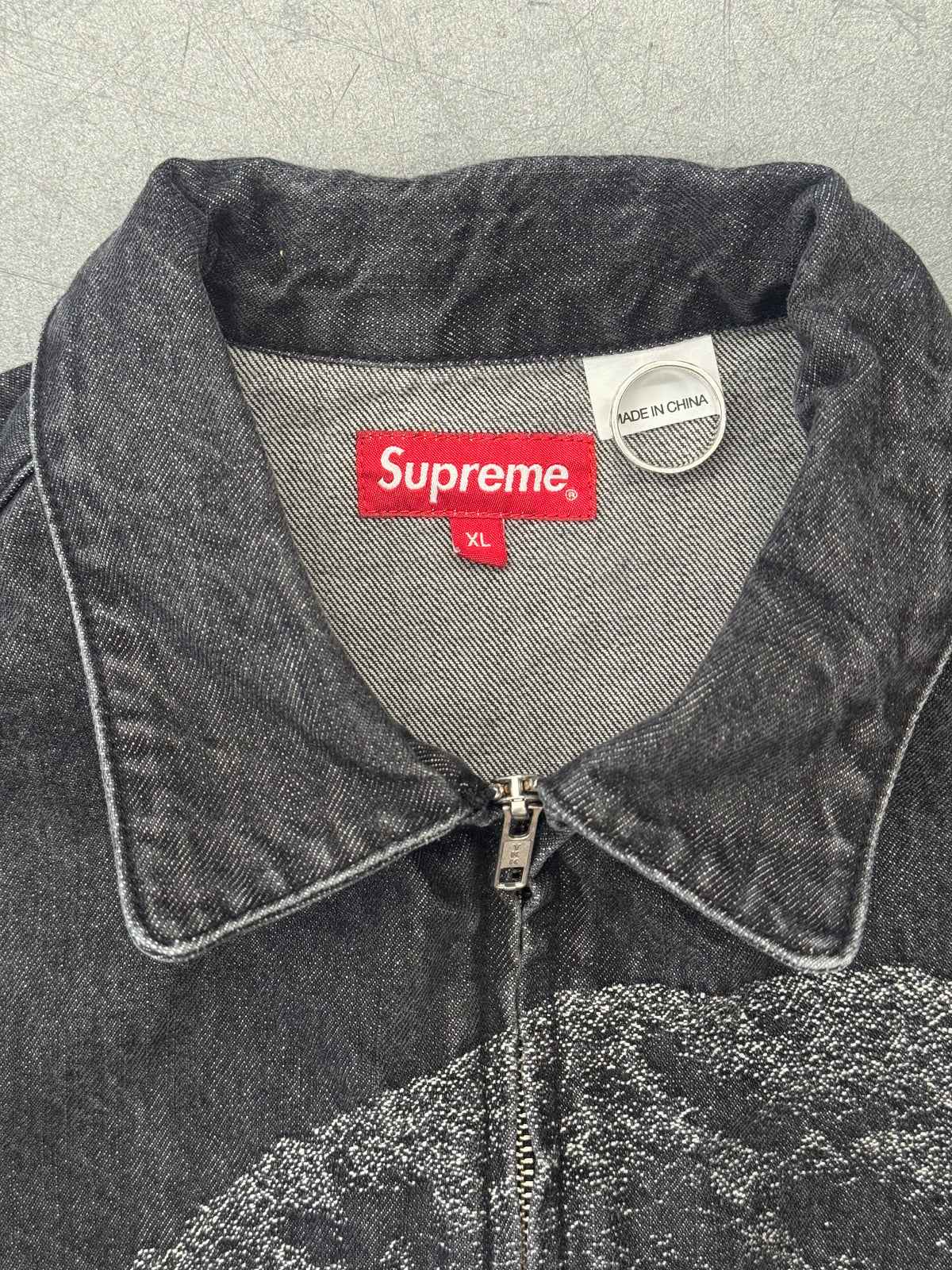 FW21 SUPREME JOHN COLTRANE A LOVE SUPREME DENIM HARRINGTON JACKET