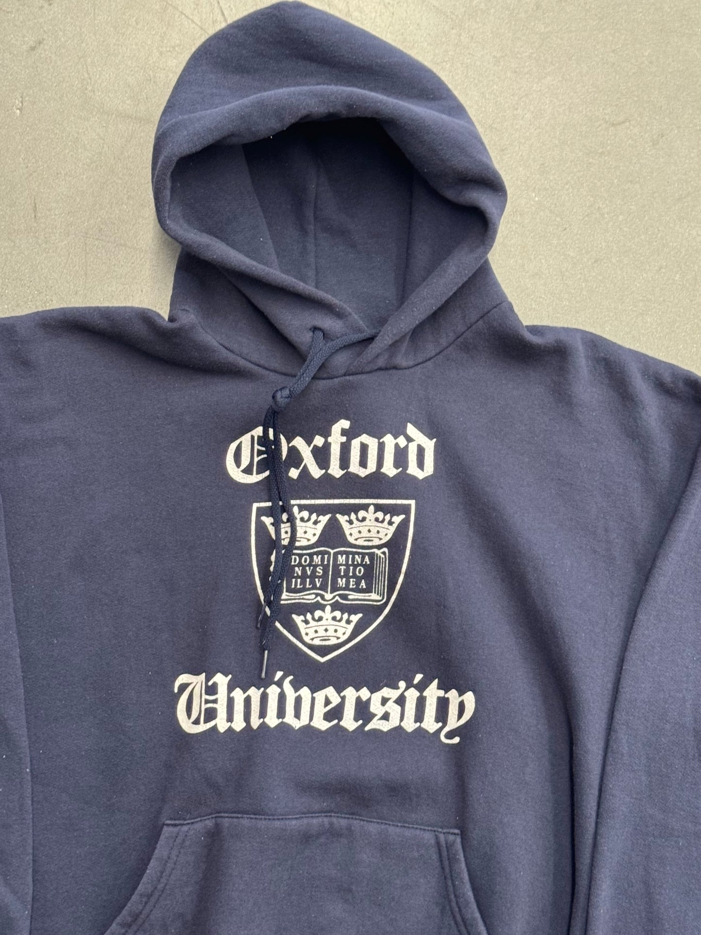 90S OXFORD UNIVERSITY PULLOVER HOODIE (JERZEES TAG)