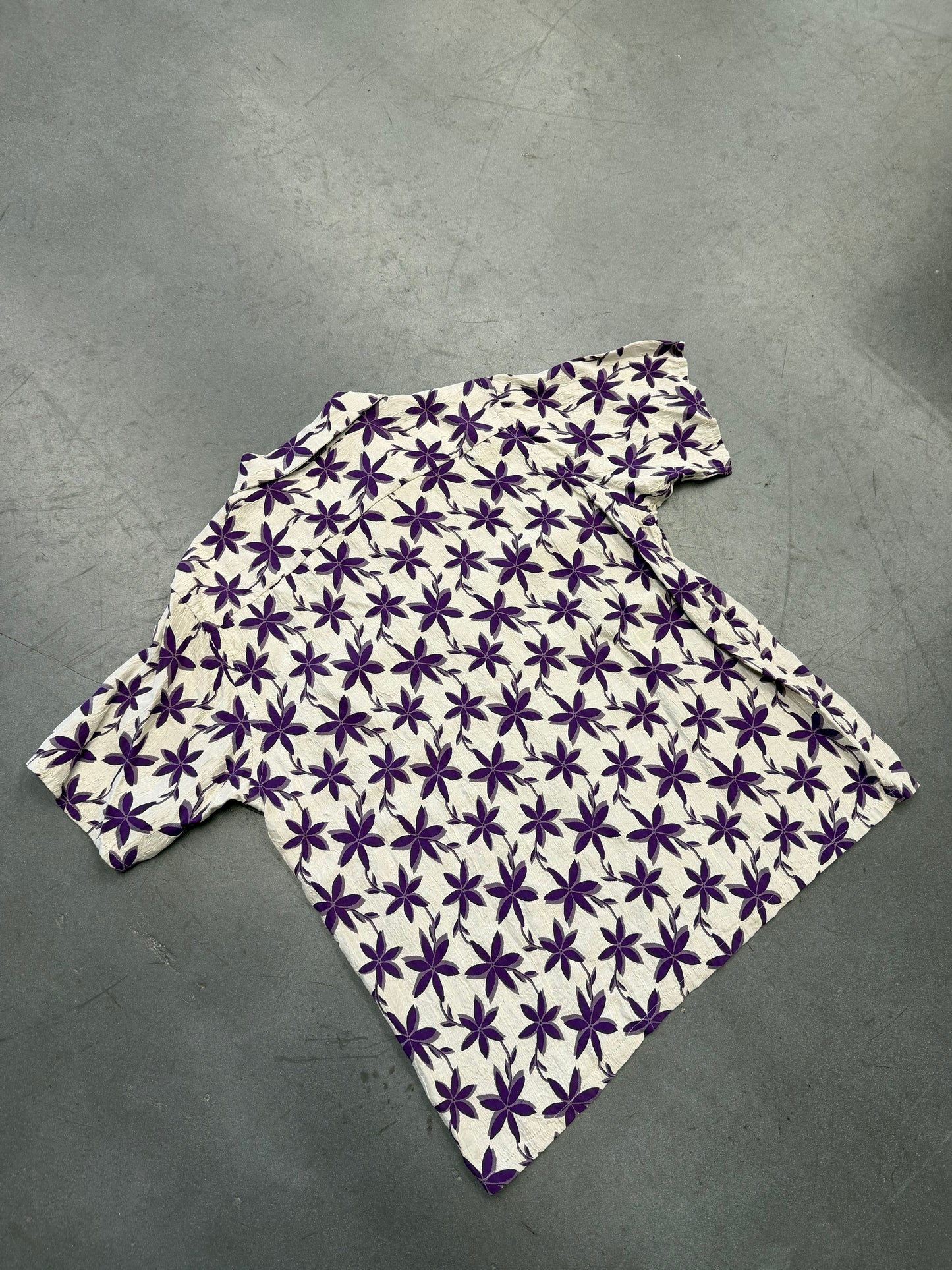 NEEDLES JACQUARD ONE UP VACATION SILK SHIRT