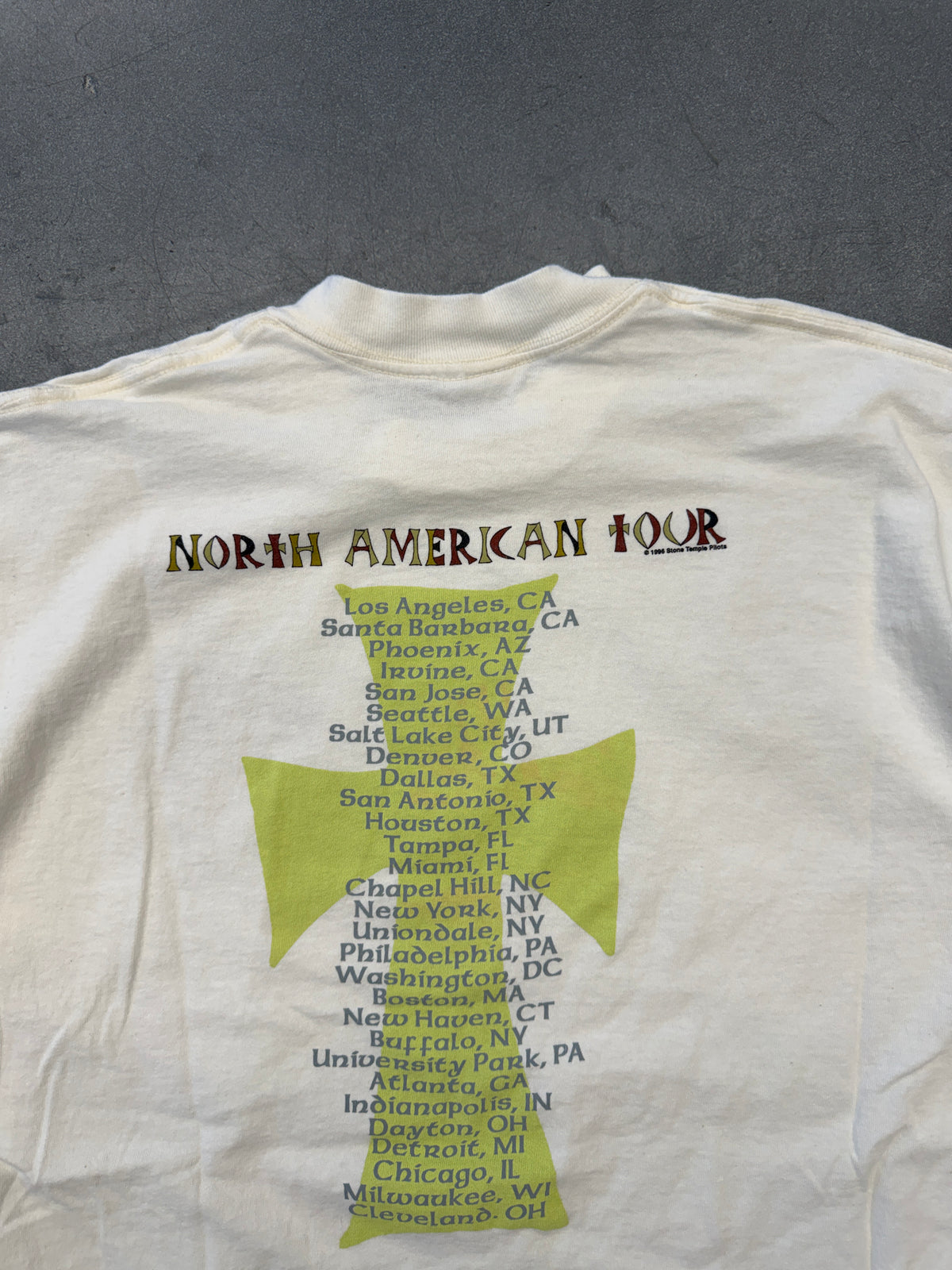 1994 STONE TEMPLE PILOTS NORTH AMERICAN TOUR TEE (ALL AMERICAN WEAR TAG)