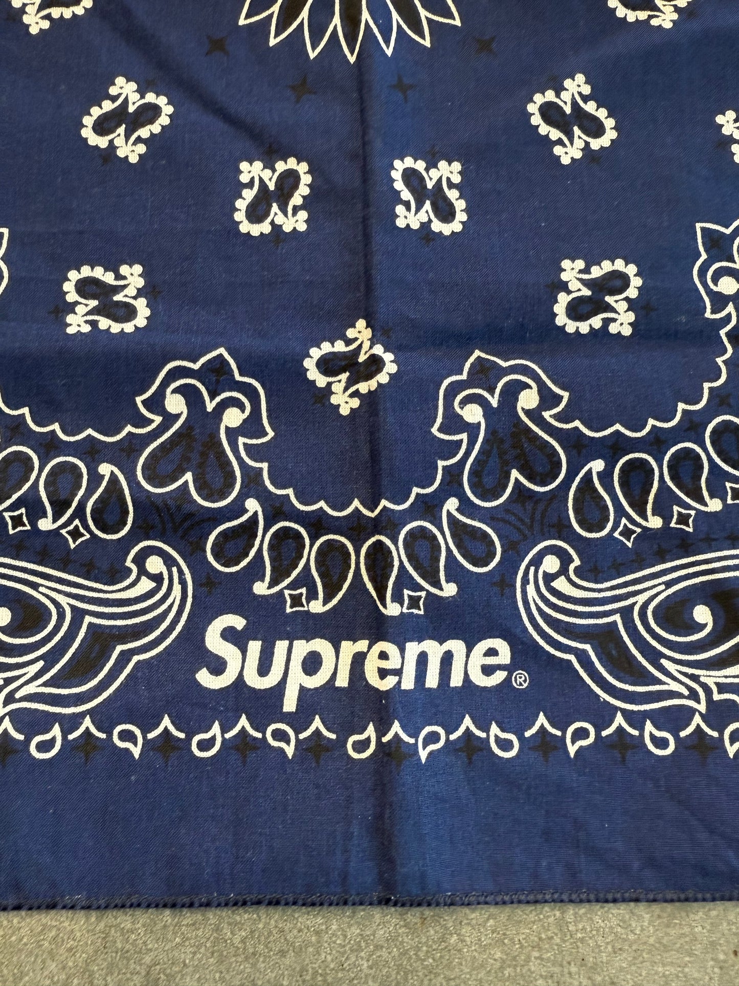 SS24 SUPREME HAV A HANK PAISLEY BANDANA (USED )