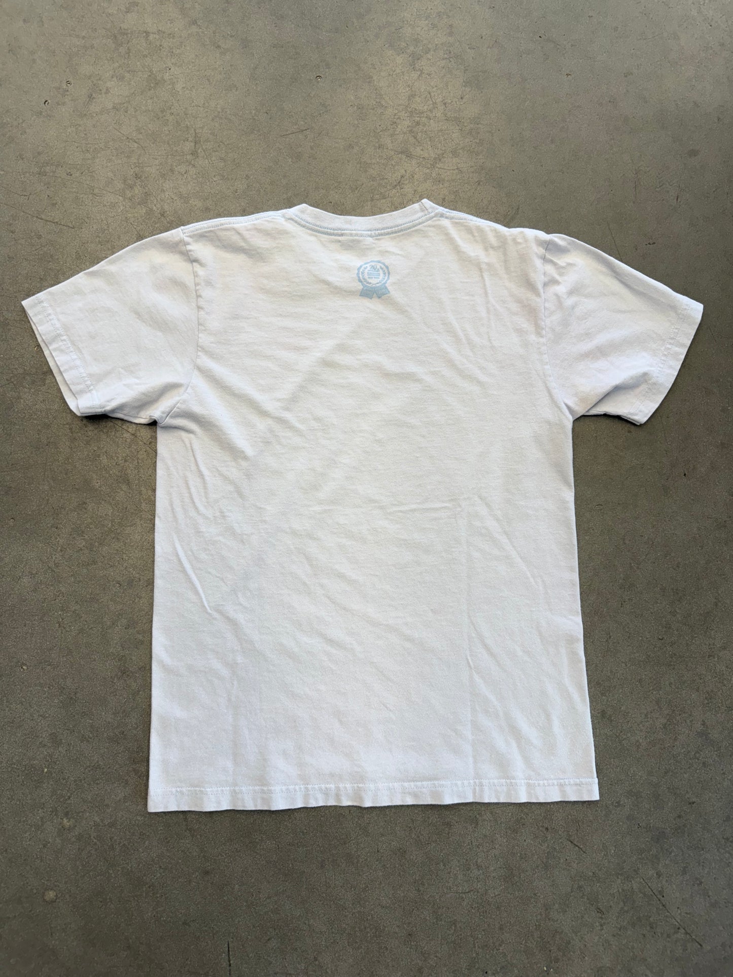 SS14 SUPREME 20TH ANNIVERSARY BOX LOGO TEE LIGHT BLUE