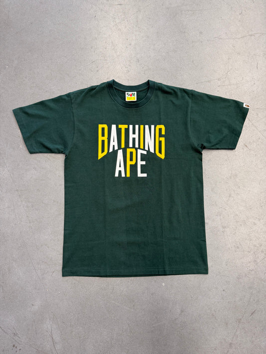 SS23 BAPE COLORS NYC LOGO TEE - GREEN (L) (NEW IN BAG)