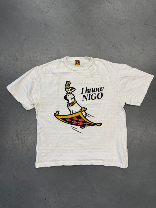 SS22 HUMAN MADE X NIGO "I KNOW NIGO" TEE - WHITE