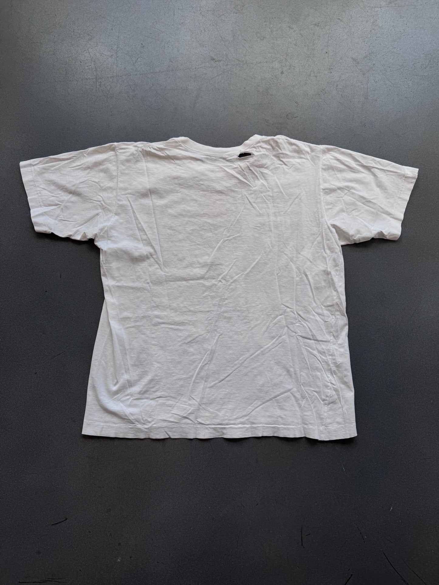 90'S X JAPAN PSYCHEDELIC VIOLENCE CRIME OF VISUAL SHOCK DISTRESSED BAND TEE (PULLED TAG)