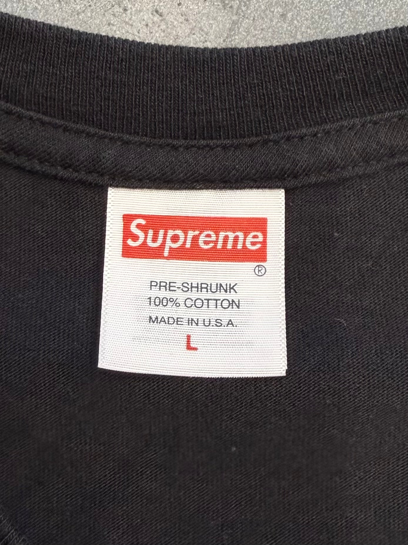 SS23 SUPREME WATERCOLOR TEE - BLACK