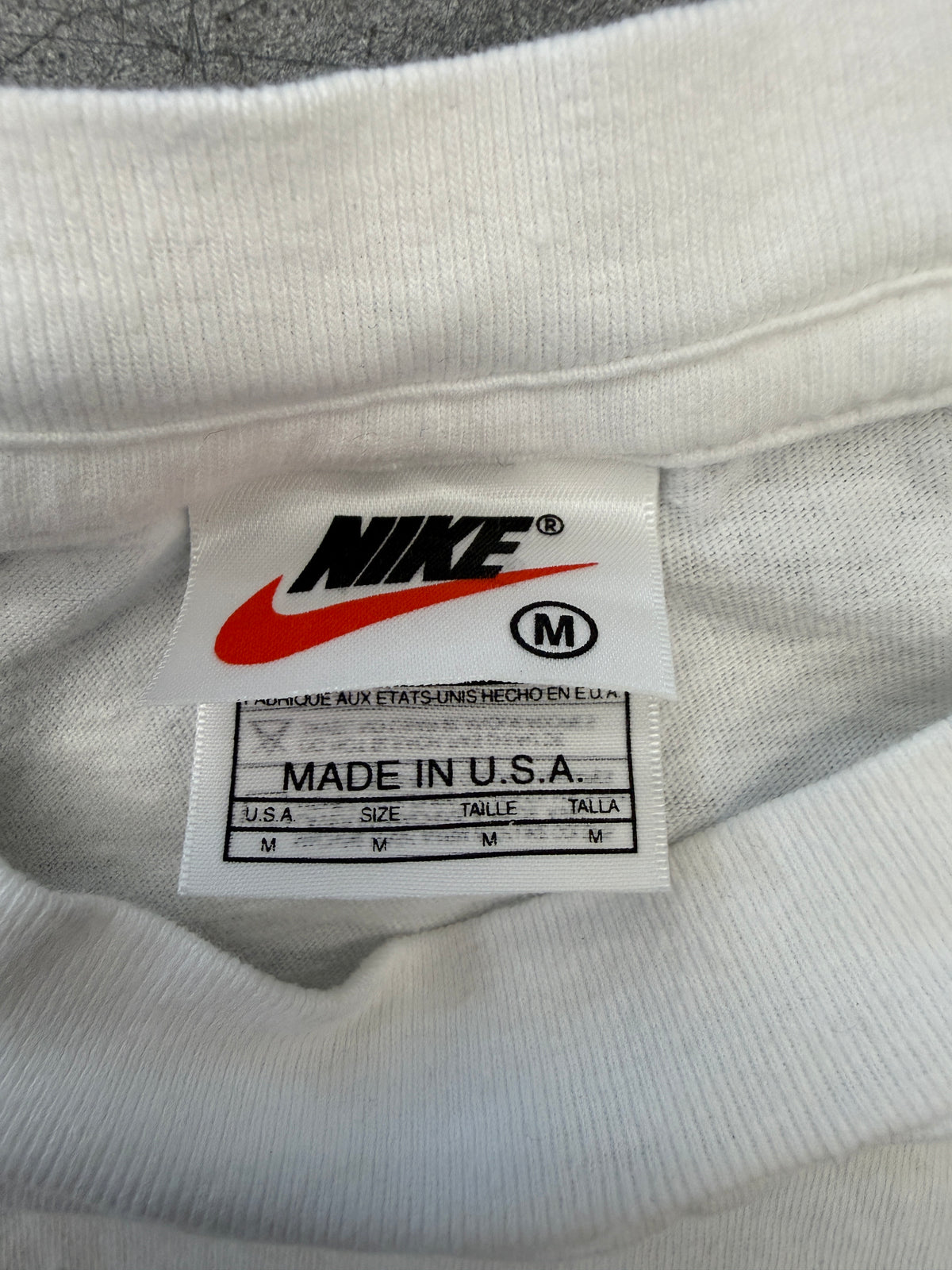 90S NIKE DENNIS RODMAN CENTER SWOOSH TEE - GREEN HAIR (WHITE/RED TAG)