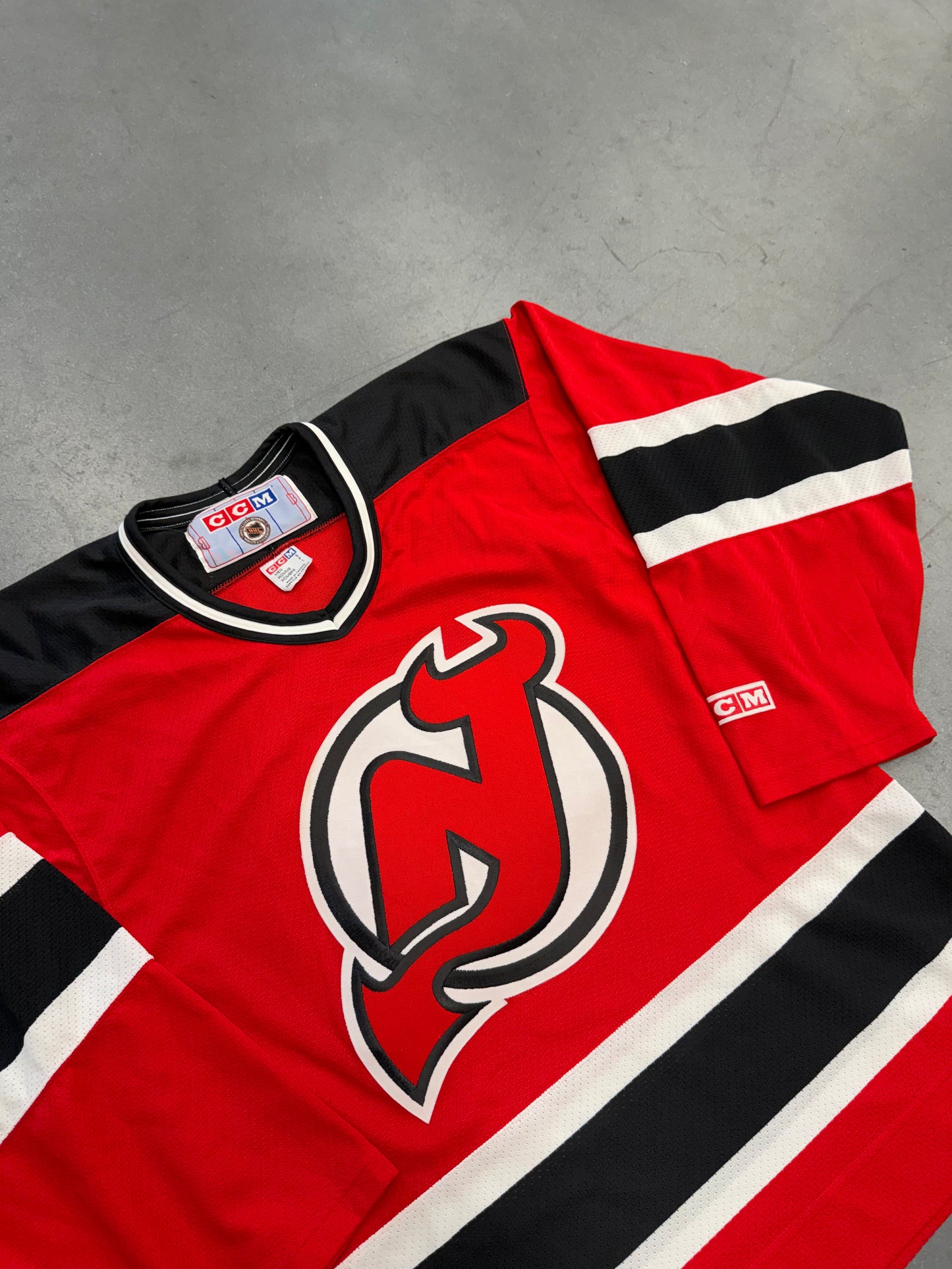 90S NEW JERSEY DEVILS CCM NHL HOCKEY JERSEY