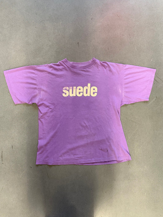 90S SUEDE "WE ARE A BOY WE ARE A GIRL" TEE (FIREFOX TAG)