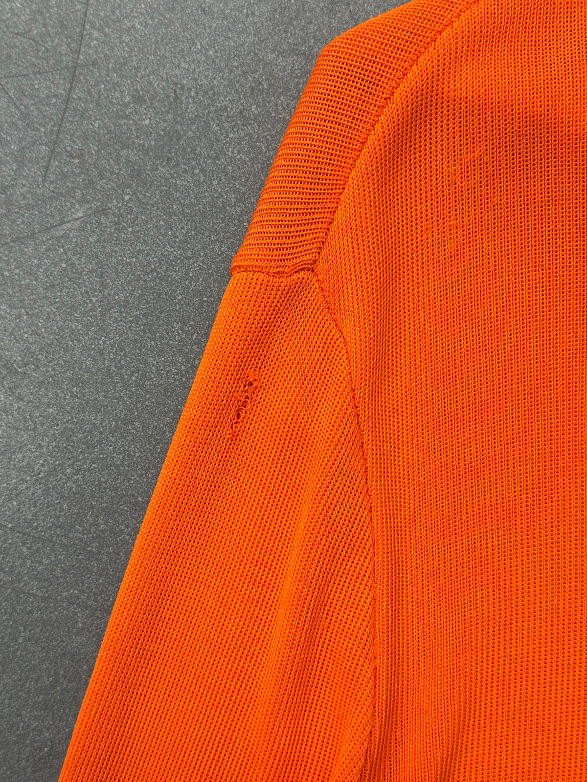 SS96 GIANNI VERSACE COUTURE ORANGE RAYON CARDIGAN