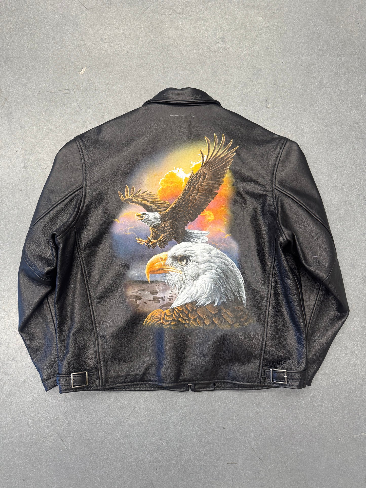 SS26 SUPREME MM6 SCHOTT EAGLE LEATHER JACKET