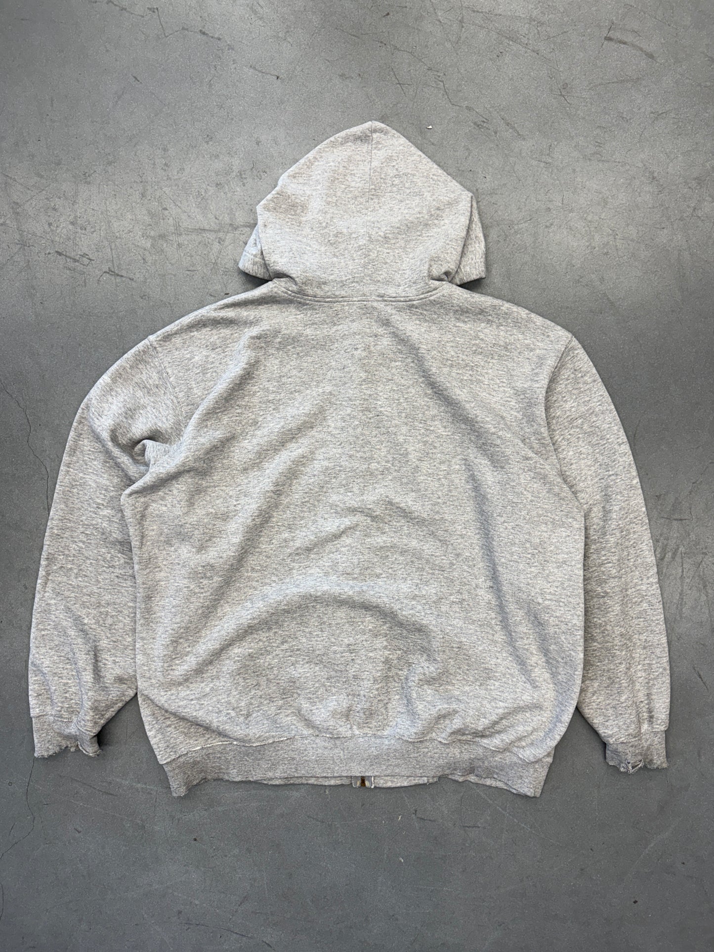 2000'S CARHARTT FULL ZIP HOODIE - GRAY 2XL