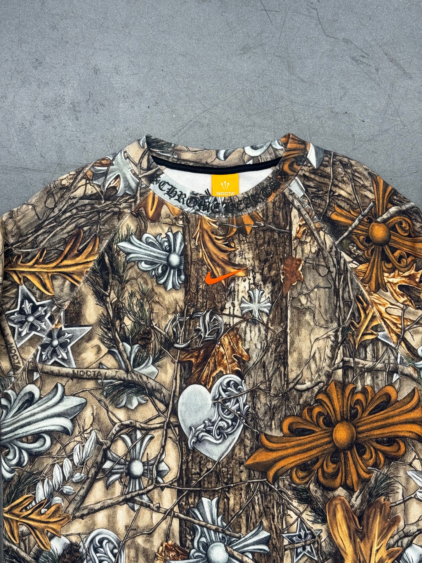 CHROME HEARTS X NOCTA REAL TREE CAMO CREWNECK
