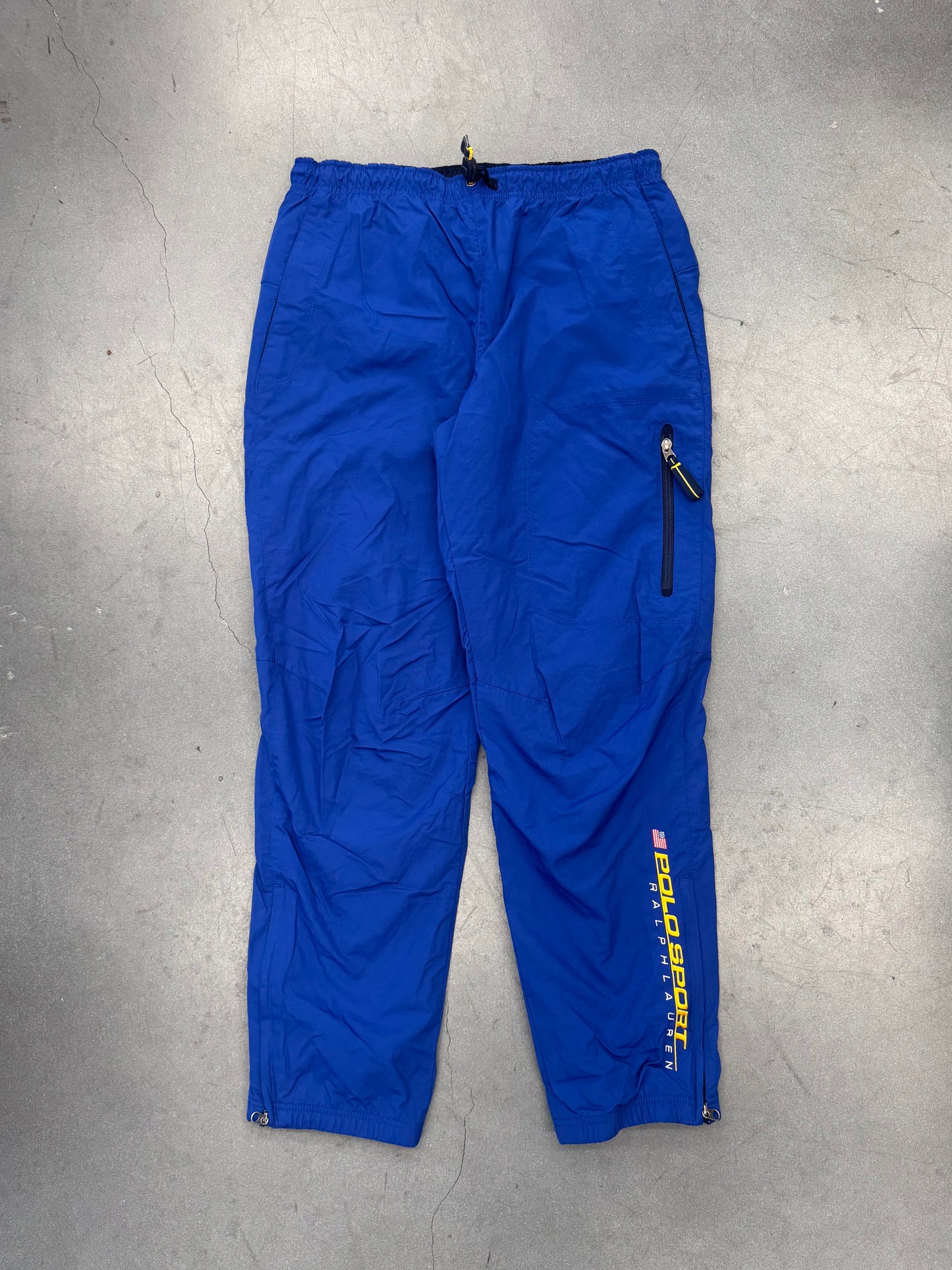 VINTAGE RALPH LAUREN POLO SPORT TRACK PANTS - BLUE