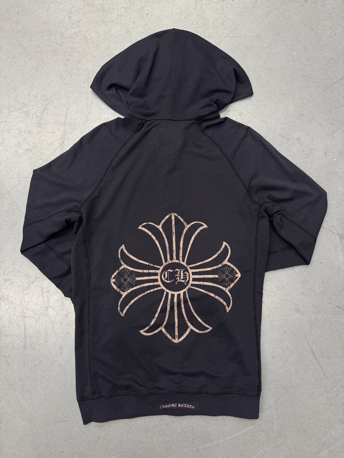 VINTAGE CHROME HEARTS PLUS FULL-ZIP HOODIE