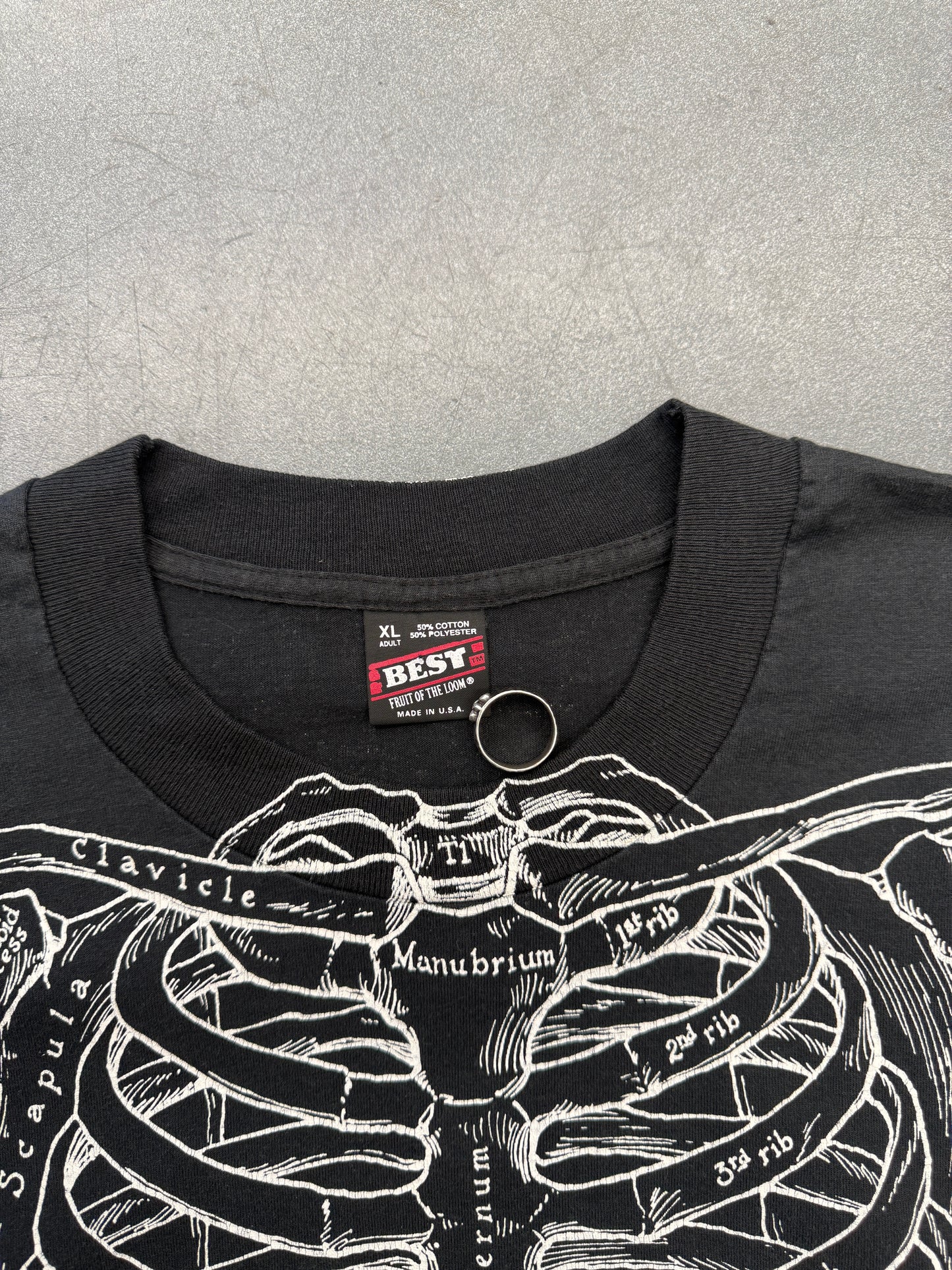 90S LESLIE ARWIN HUMAN SKELETON TEE (FOTL BEST TAG)