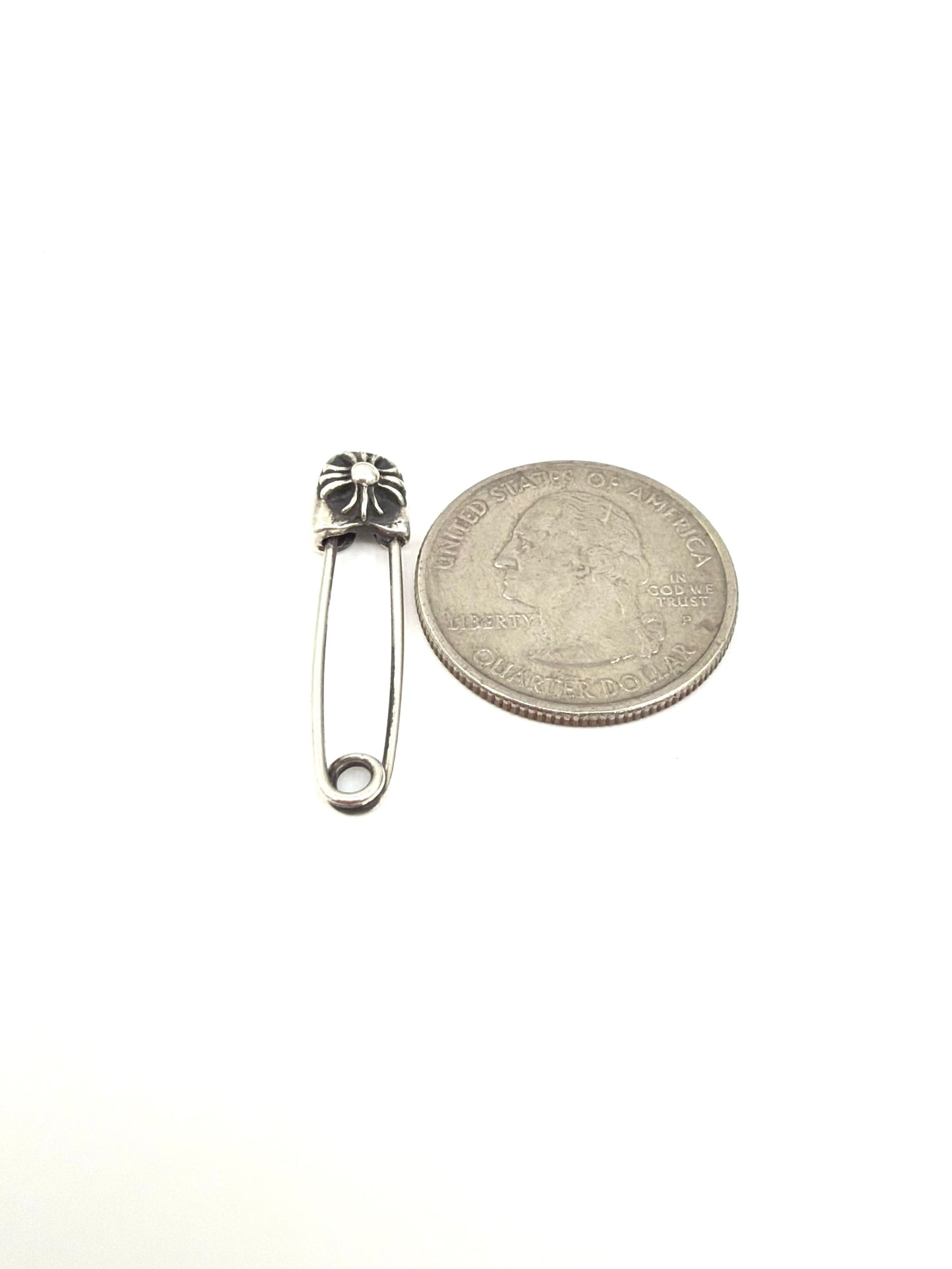 CHROME HEARTS CH PLUS SILVER SAFETY PIN #2