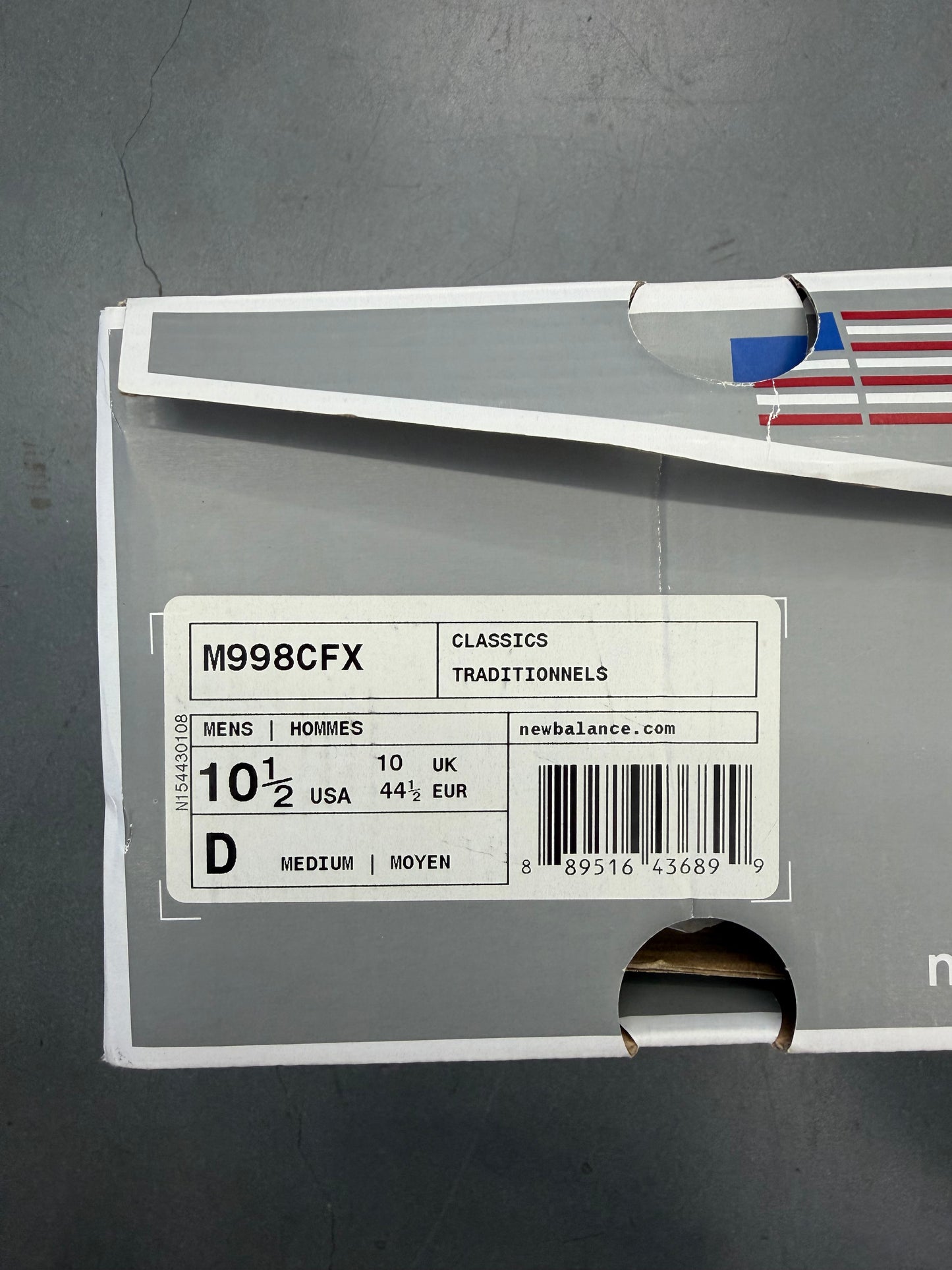 NEW BALANCE 998 CONCEPTS GRAND TOURER SNEAKERS (W/BOX)
