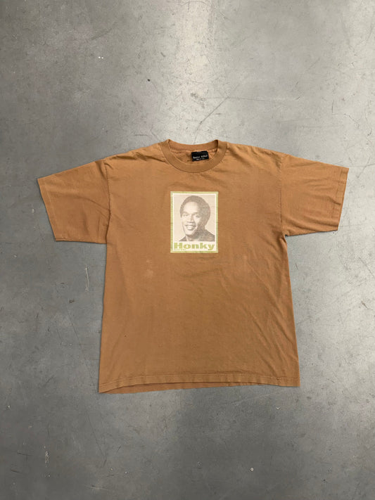 Y2K SERIAL KILLER OJ SIMPSON "HONKY" TEE (MADE AT HOME TAG)