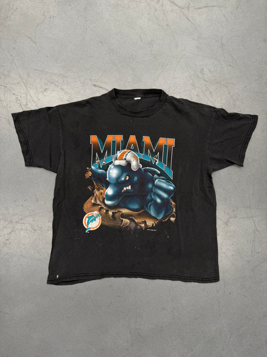 1995 MIAMI DOLPHINS NFLP BREAKTHROUGH FADED TEE (PULLED TAG)