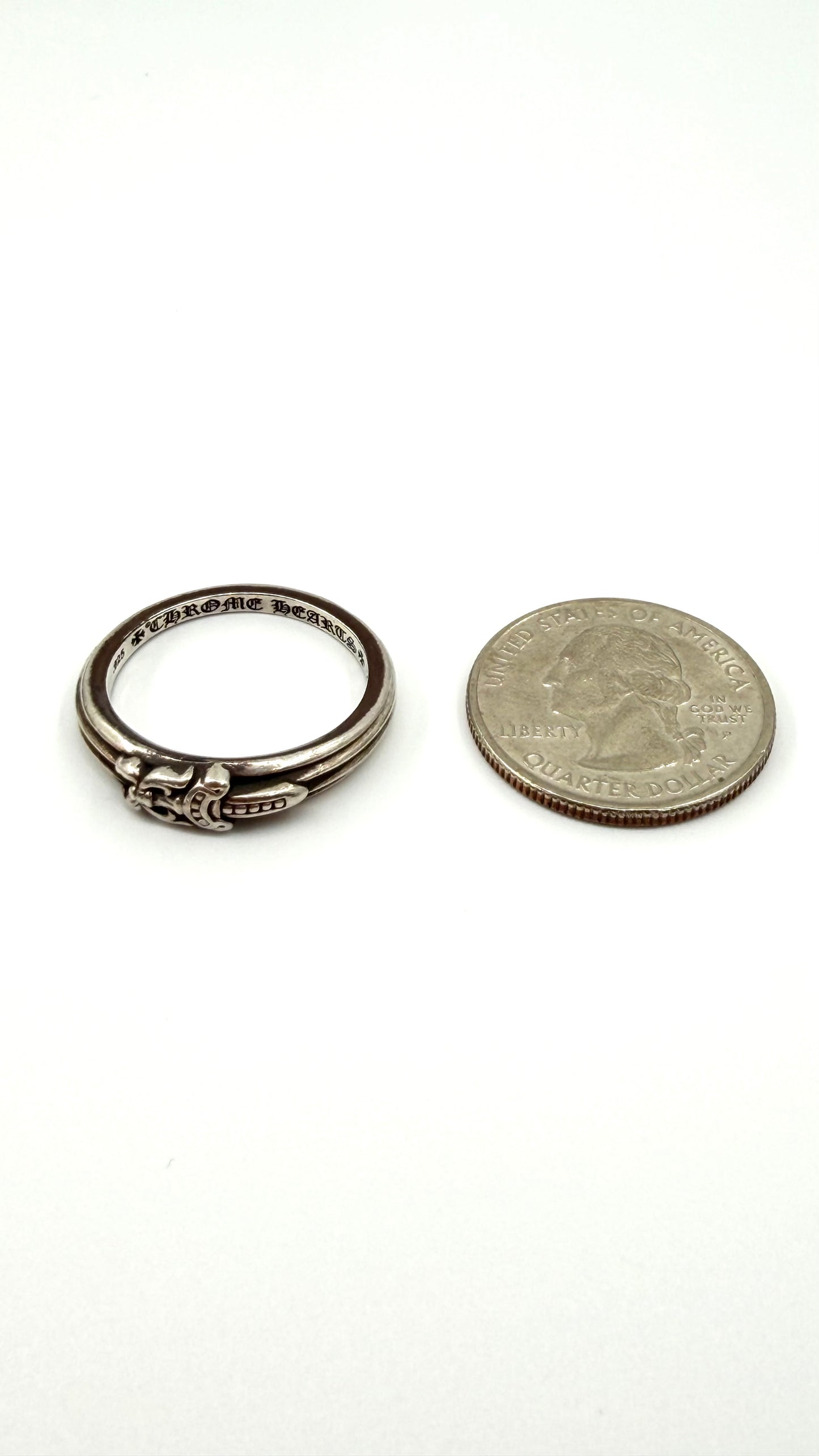 CHROME HEARTS BABY CLASSIC DAGGER SILVER RING
