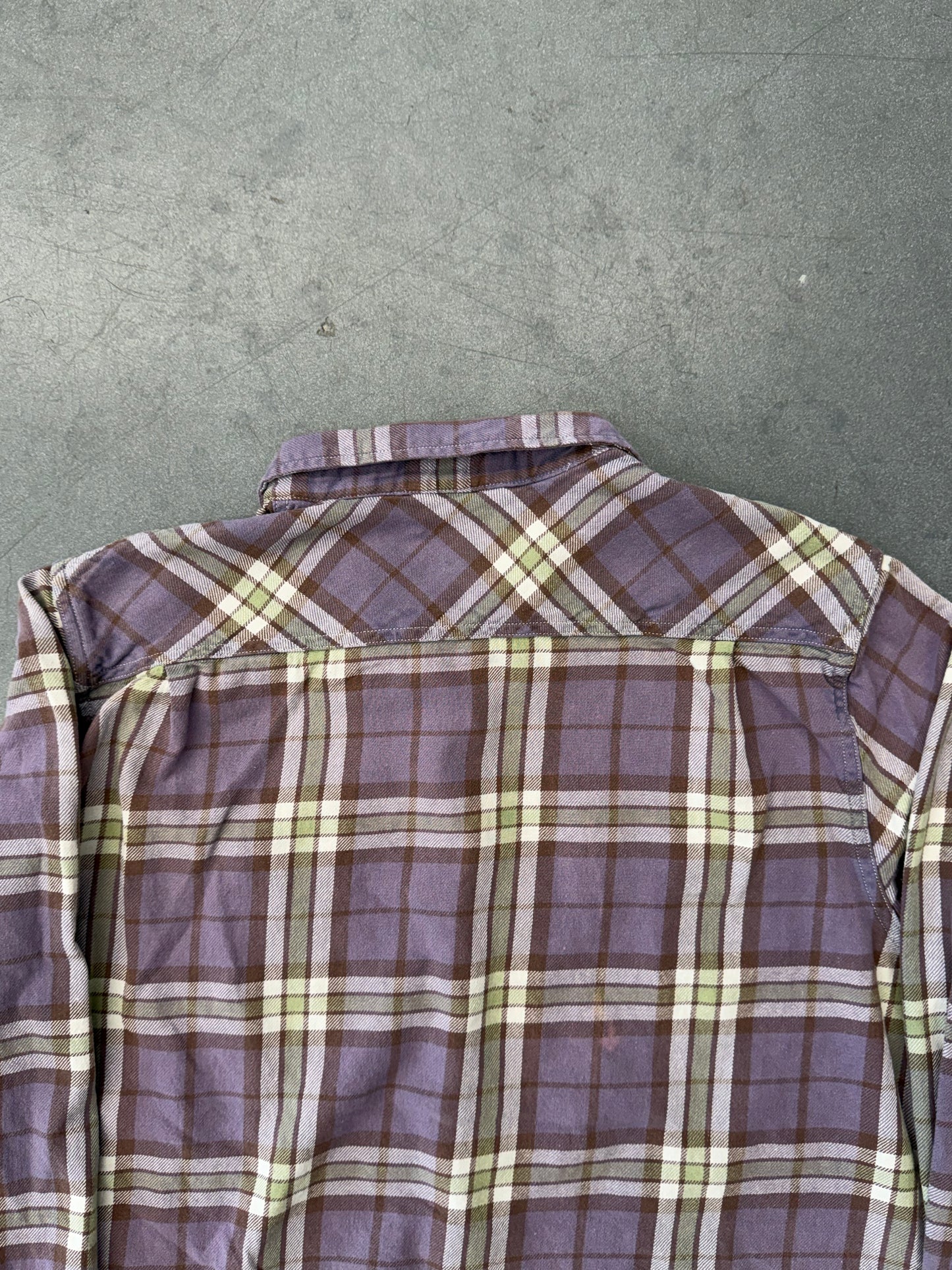 VINTAGE DENIM & SUPPLY RALPH LAUREN FLANNEL CROPPED SHIRT