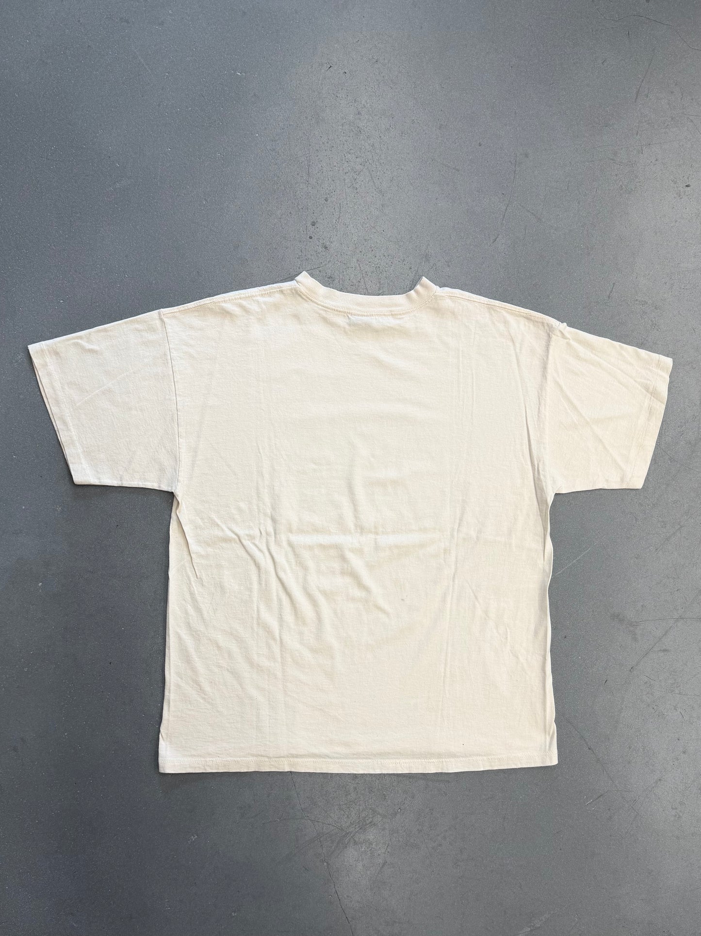 1995 O.J. SIMPSON "NOT GUILTY" NEWSPAPER PRINT TEE (CUT TAG)