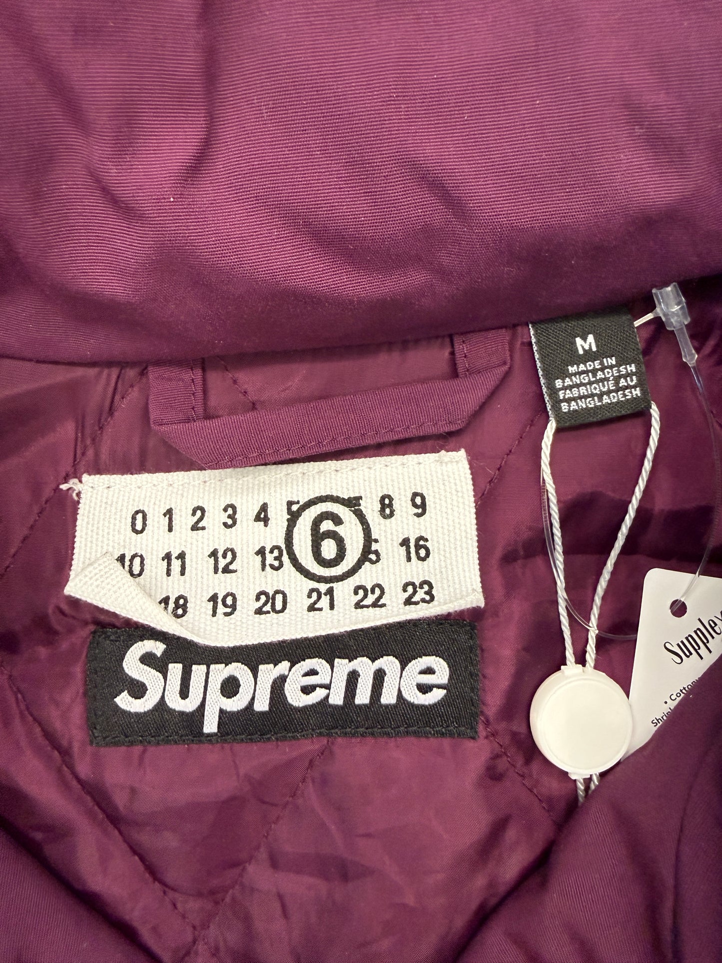 SS26 SUPREME MM6 MAISON MARGIELA SPLIT STADIUM JACKET