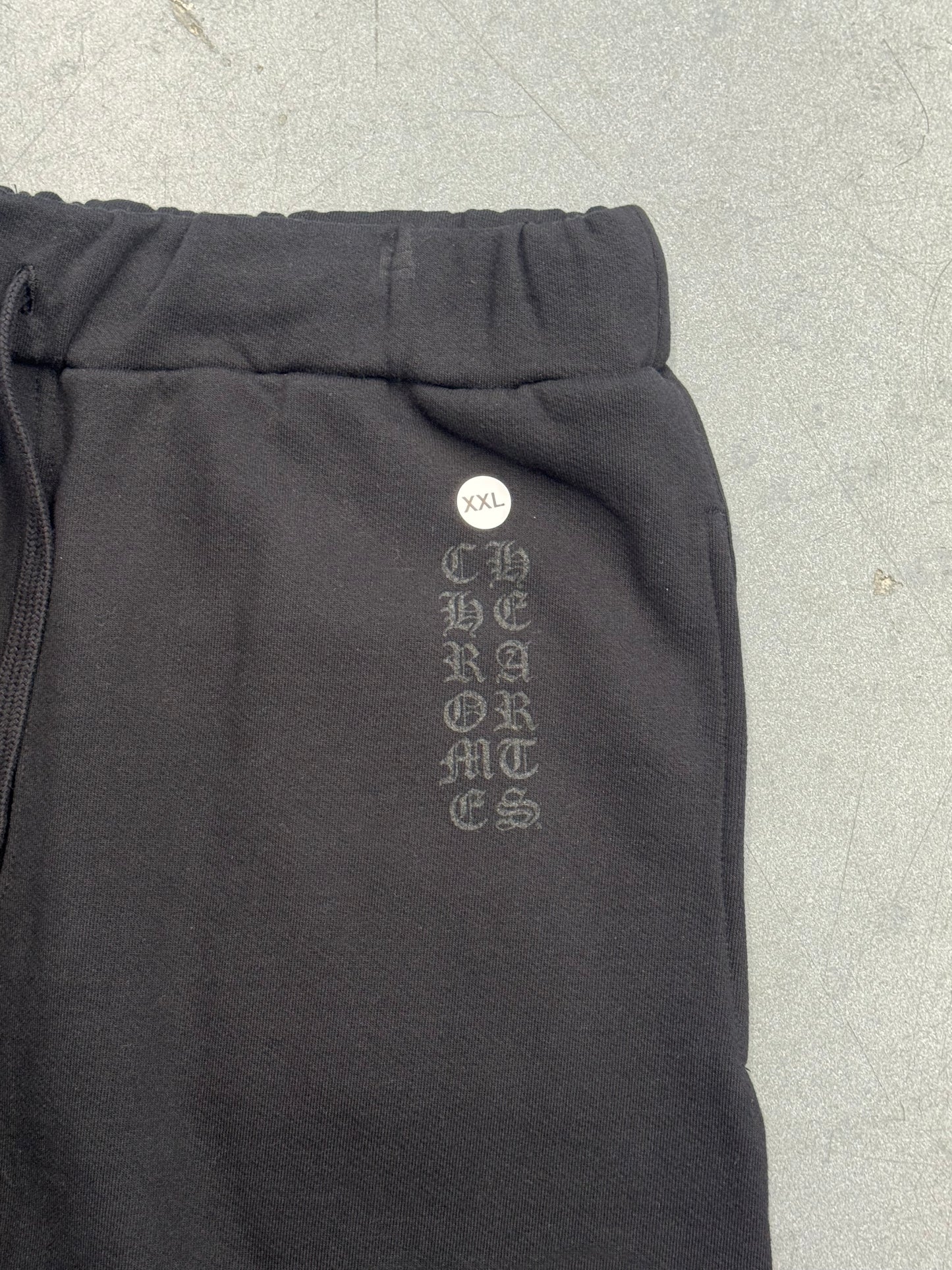 CHROME HEARTS SLIT POCKET MIAMI EXCLUSIVE SWEATPANTS - BLACK/BLACK