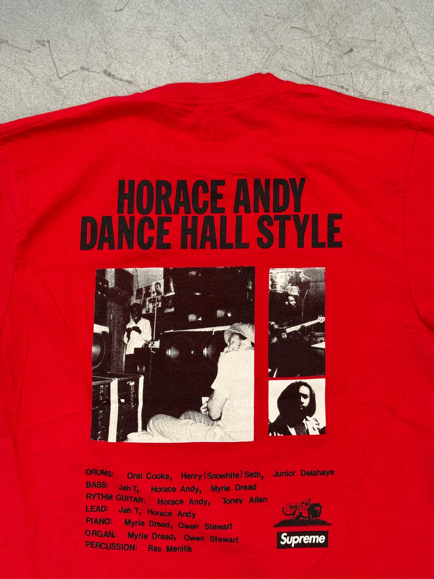 SS13 SUPREME WACKIE'S HORACE ANDY TEE - RED