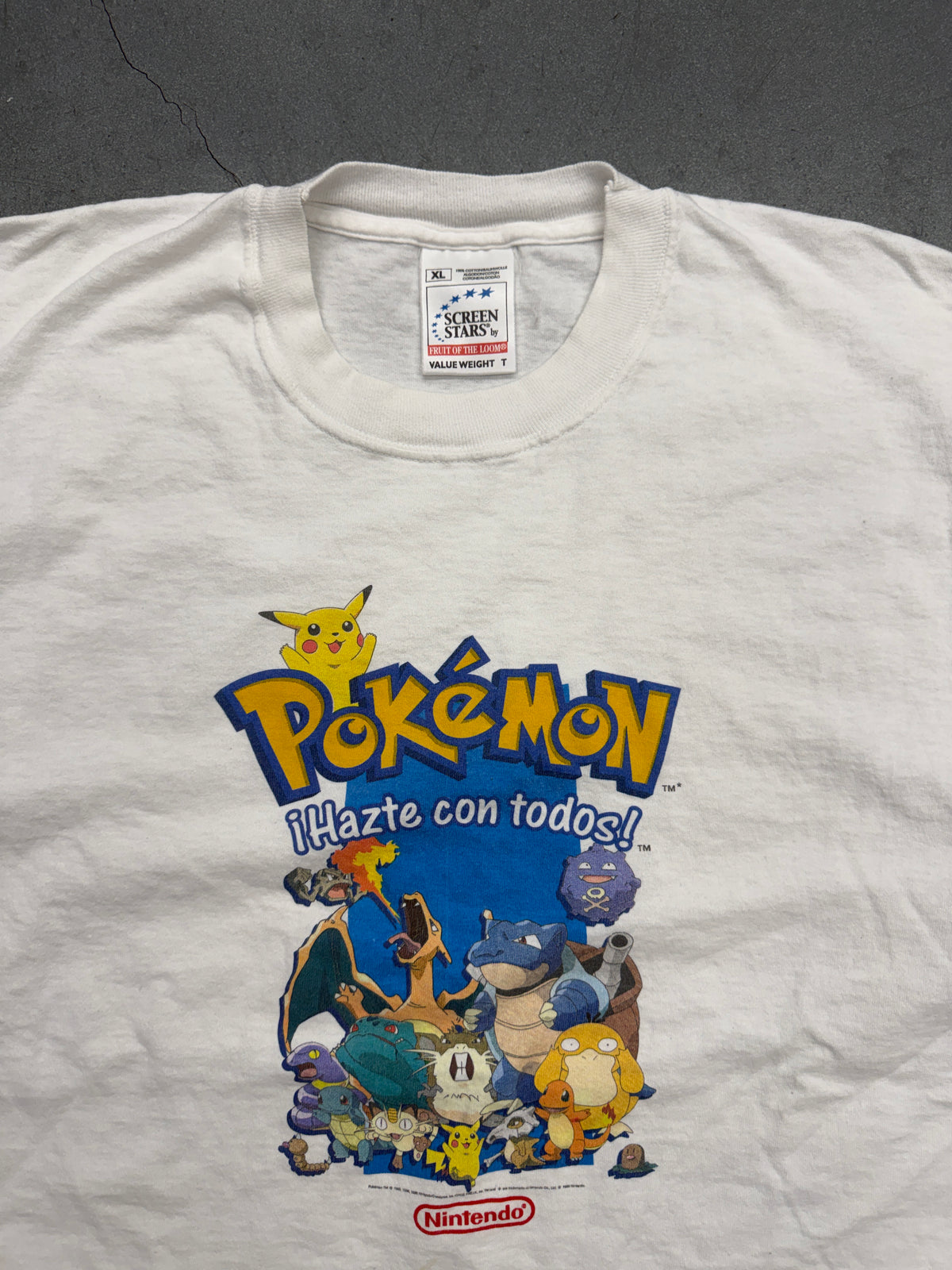 1999 POKEMON HAZTE CON TODOS SPANISH PROMO TEE (SCREEN STARS TAG)