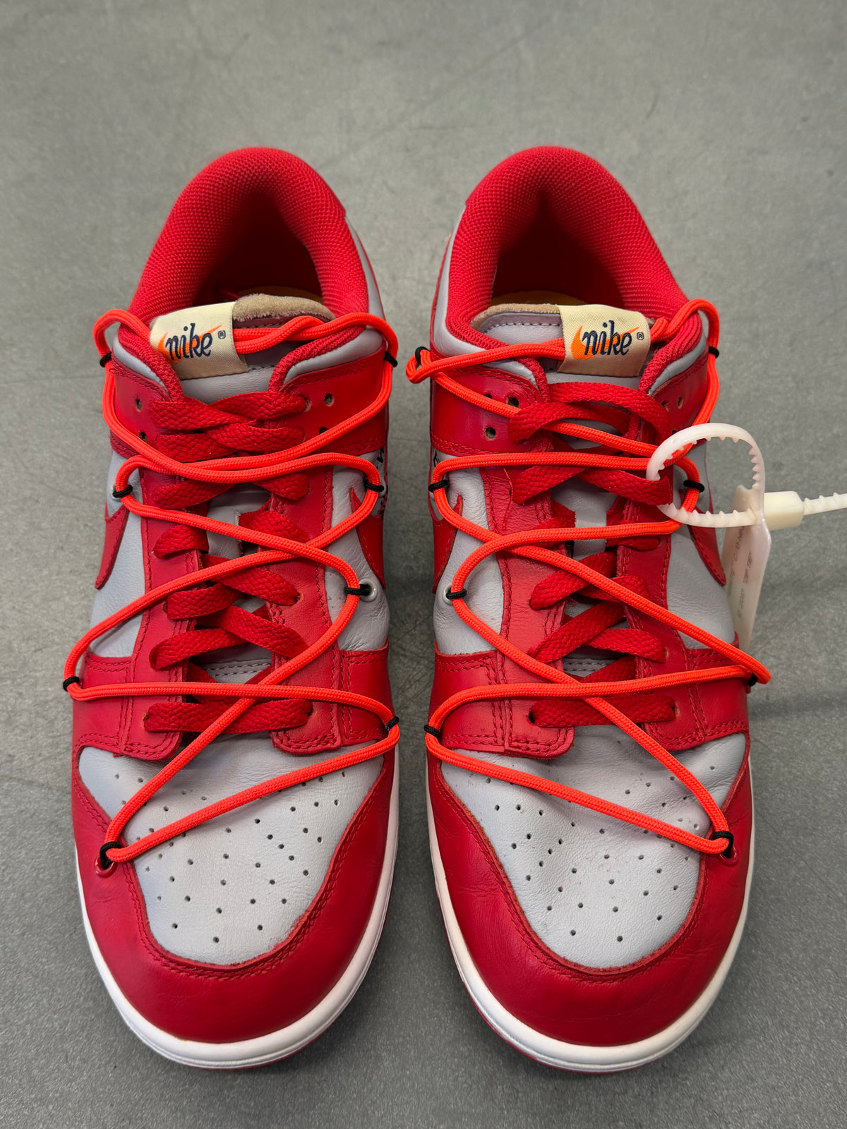 2019 NIKE DUNK LOW OFF-WHITE UNIVERSITY RED