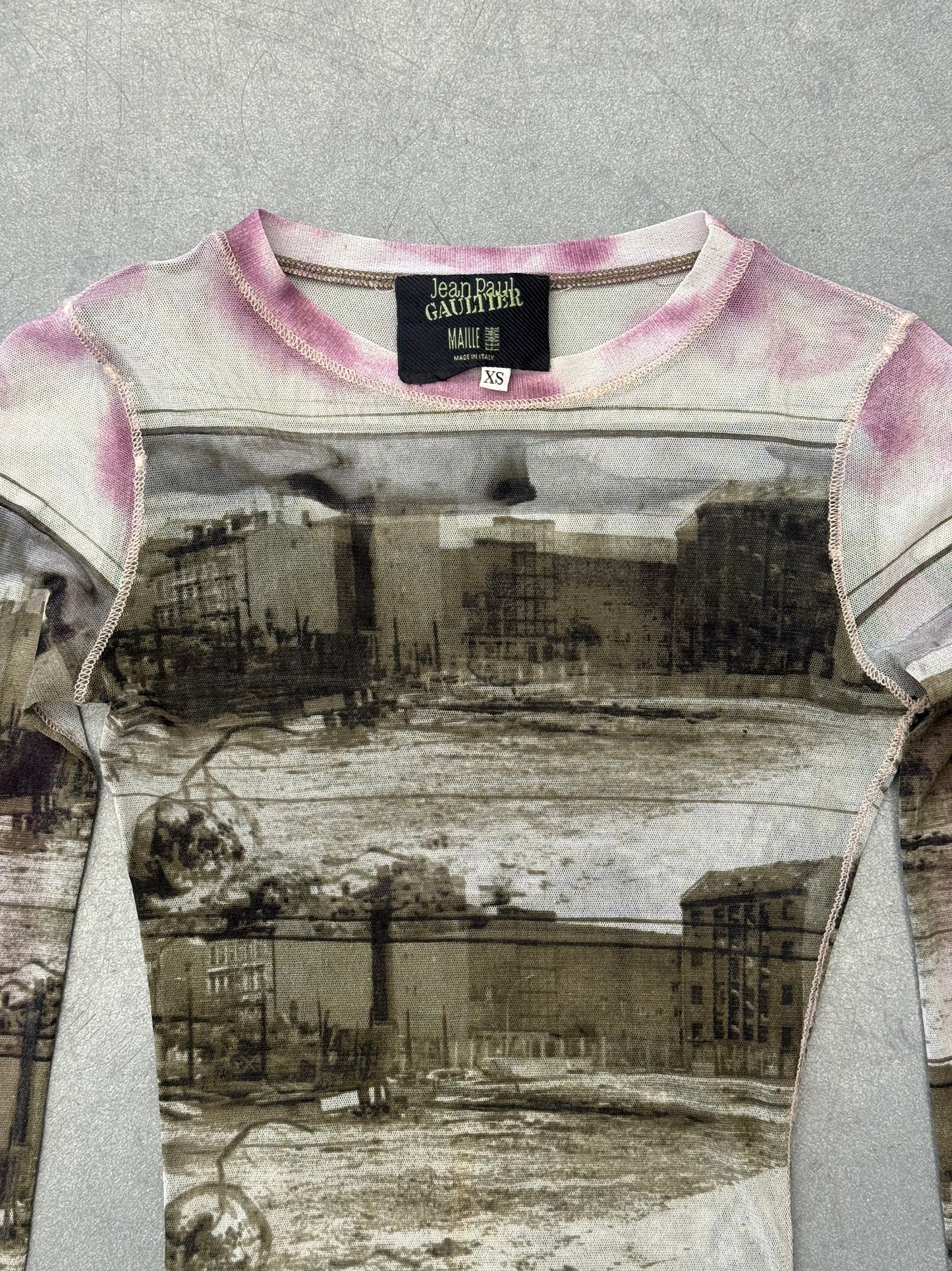 90'S JEAN PAUL GAULTIER WOMENS INDUSTRIAL MESH TOP