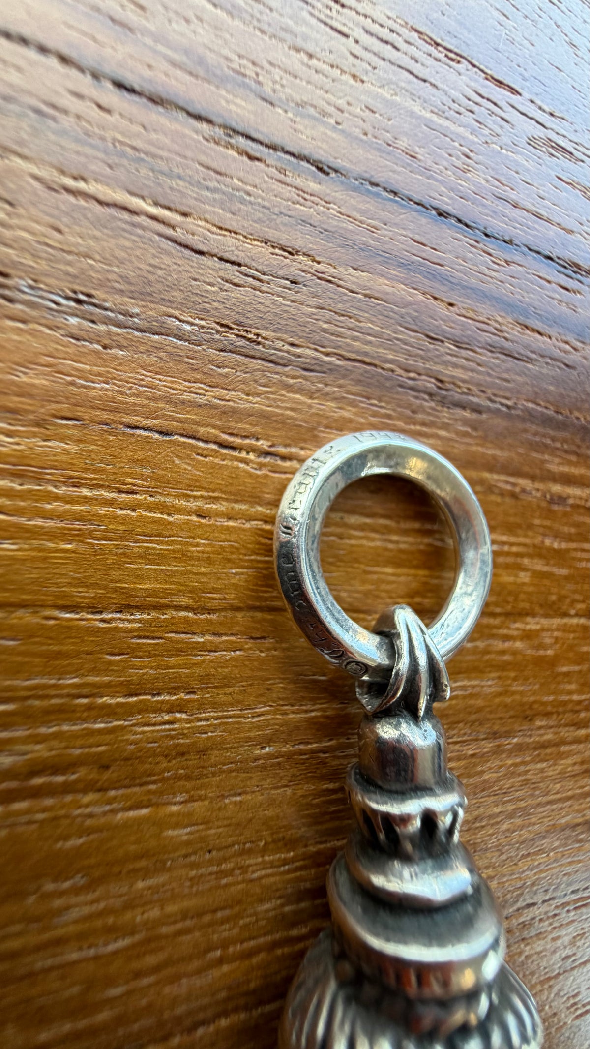 CHROME HEARTS OLD CROW TALON SILVER PENDANT