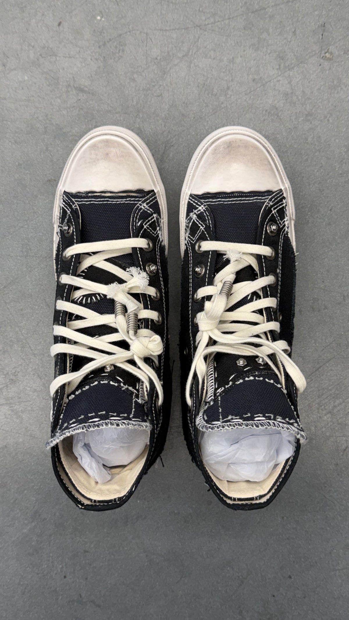 MAISON MARGIELA LOVE TO DEATH SNEAKERS BLUE/BLACK
