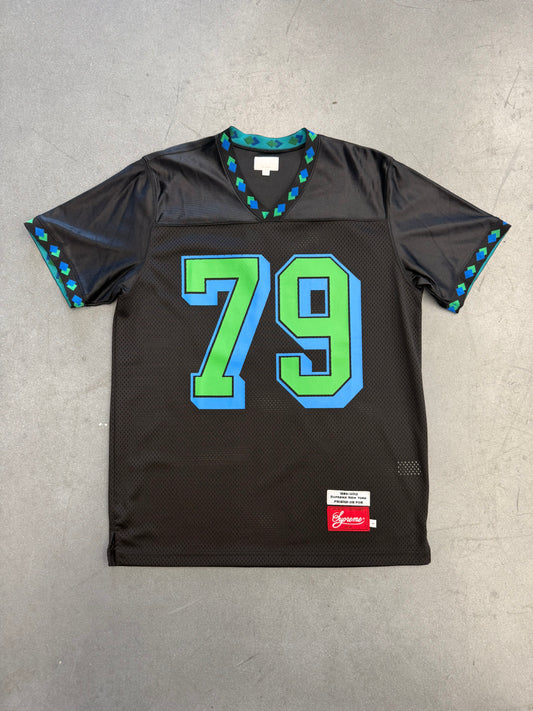 FW13 SUPREME DIAMOND RIB FRIEND OR FOE FOOTBALL JERSEY BLACK