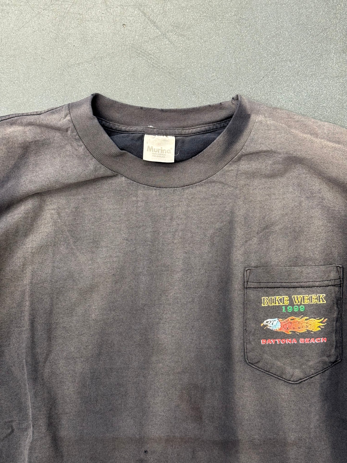 1999 FLAMING EAGLE DAYTONA, BEACH BIKE WEEK TEE (MURINA TAG)