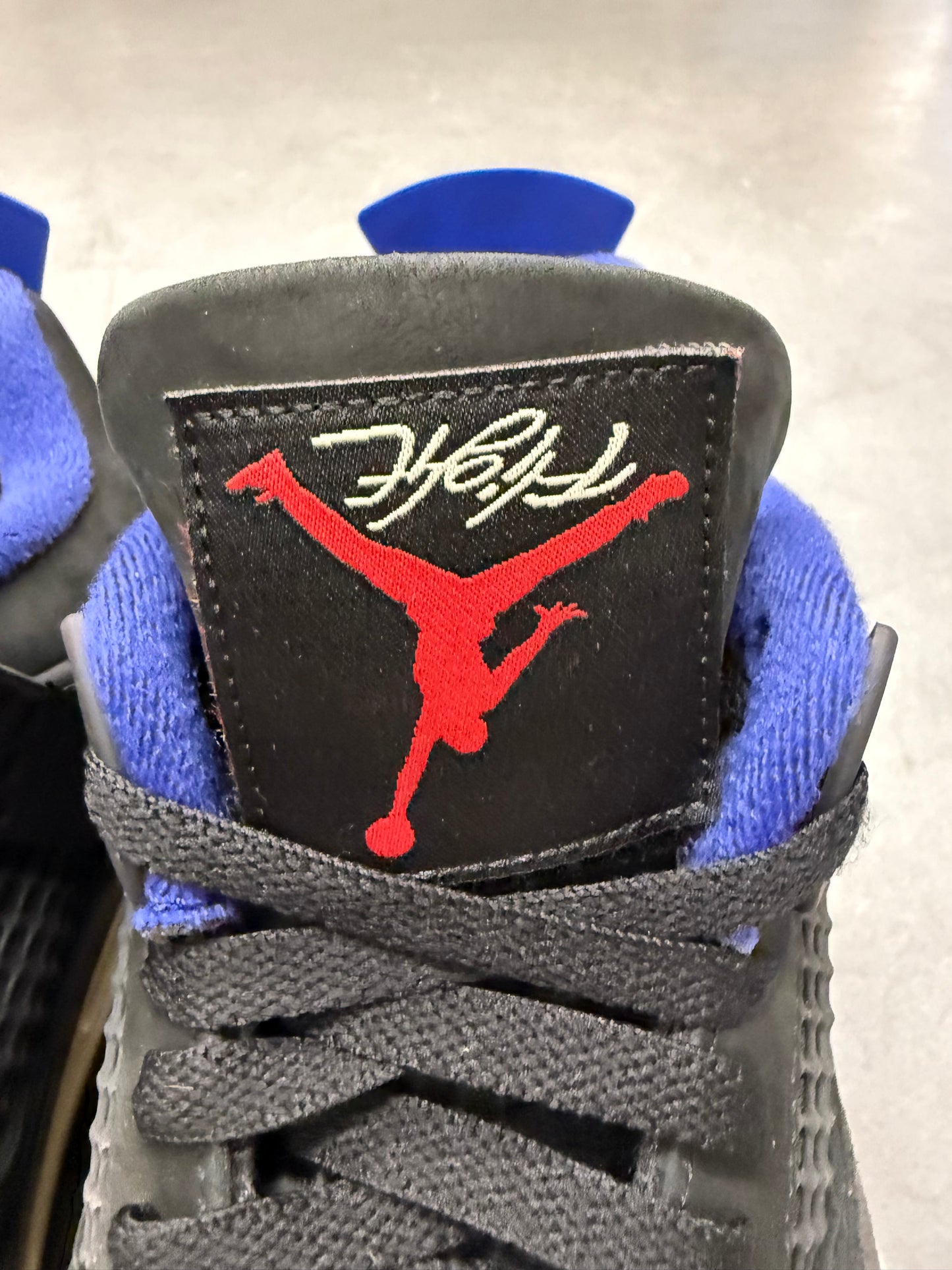 2025 SIZE 12 JORDAN 4 RETRO RARE AIR (WHITE LETTERING)