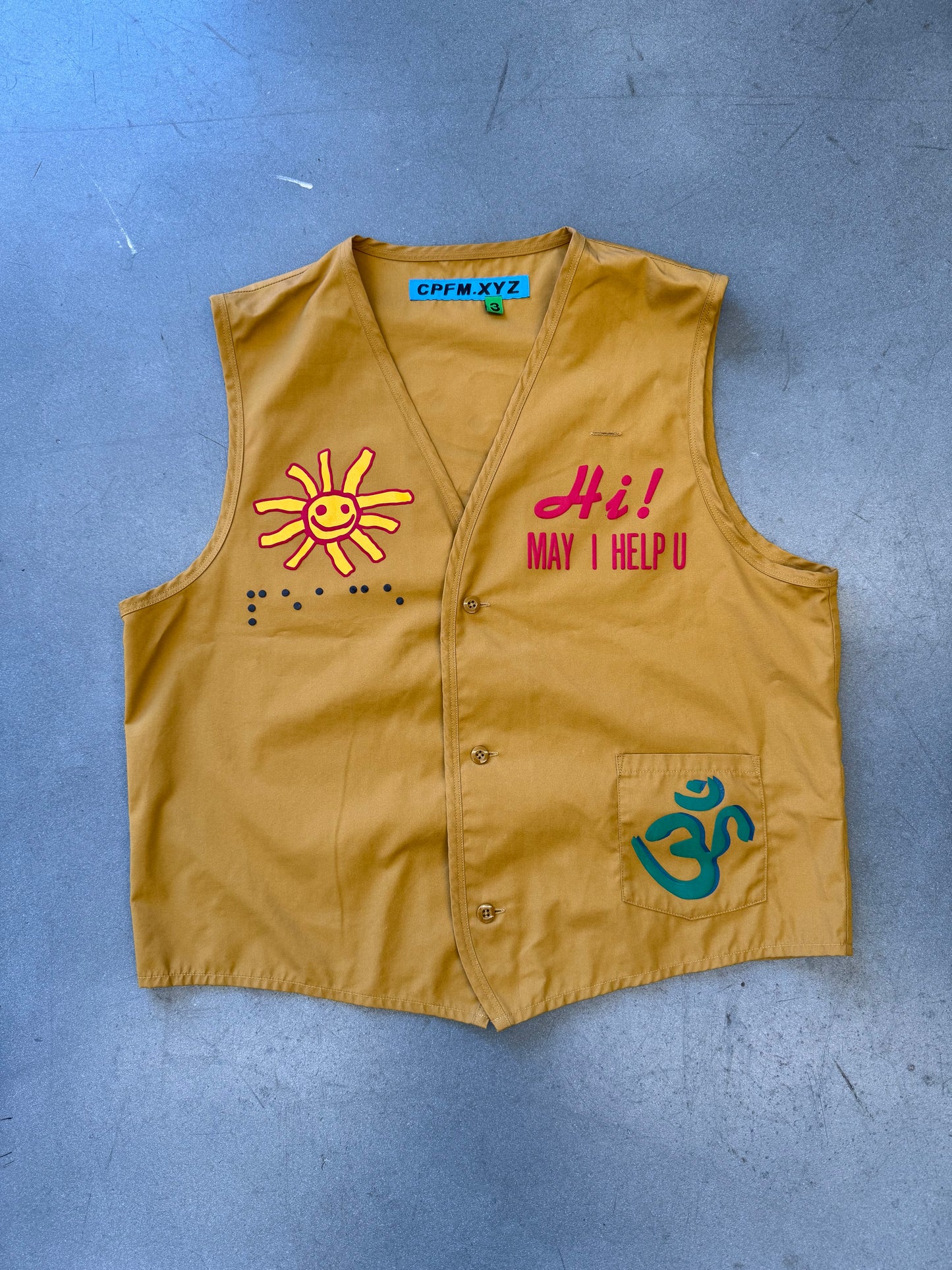 CPFM GARDENING CLUB VEST CACTUS PLANT FLEA MARKET