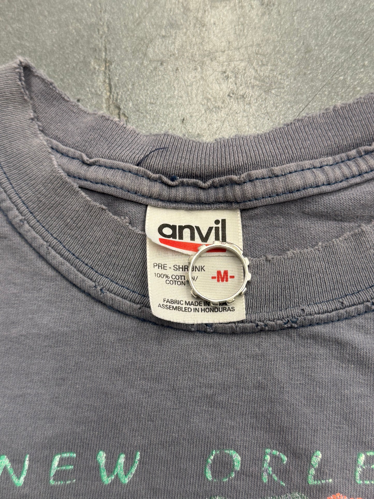 90S DISTRESSED NEW ORLEANS "WE BE JAZZIN'" TEE (ANVIL TAG)