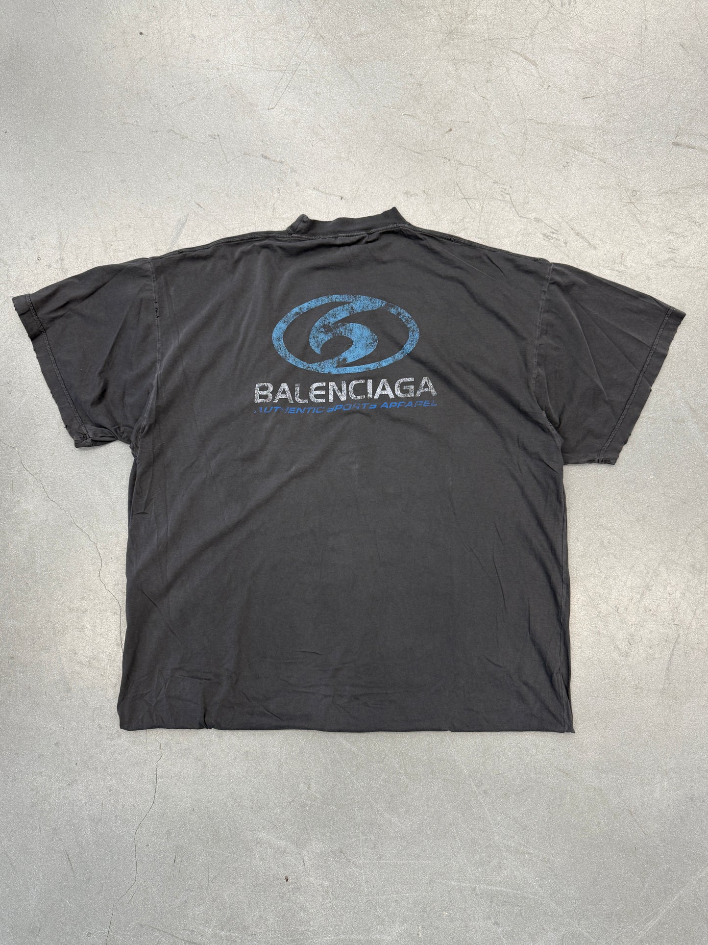 FW17 BALENCIAGA "AUTHENTIC SPORTS APPAREL" LONG T-SHIRT DRESS