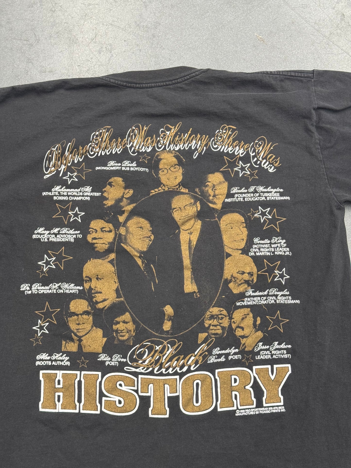 1996 MILLION MAN MARCH WASHINGTON, D.C. BLACK HISTORY TEE (PULLED TAG)