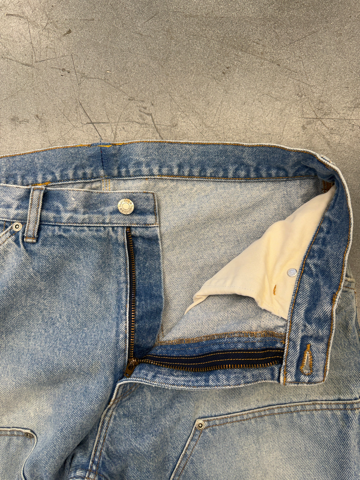 SS23 SUPREME DOUBLE KNEE PAINTER PANT - WASHED BLUE