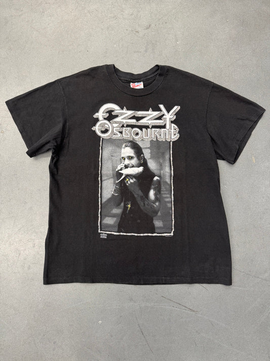 1992 OZZY OSBOURNE "THE LAST BLOODY SHOWS" TEE (HANES TAG)